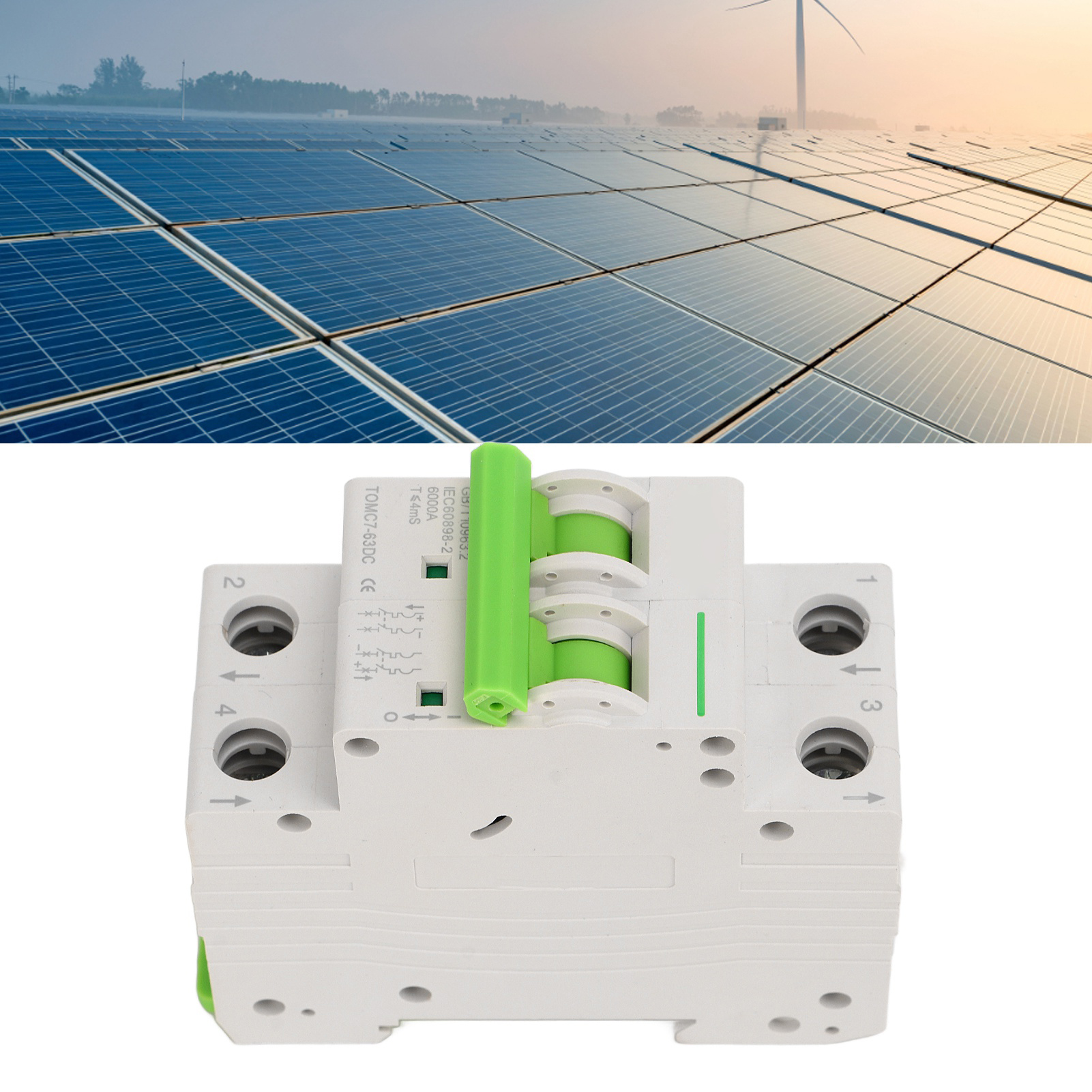 Miniatur-dc550v-leistungsschalter Für Photovoltaikmodule, 32a-dc-luftschalter