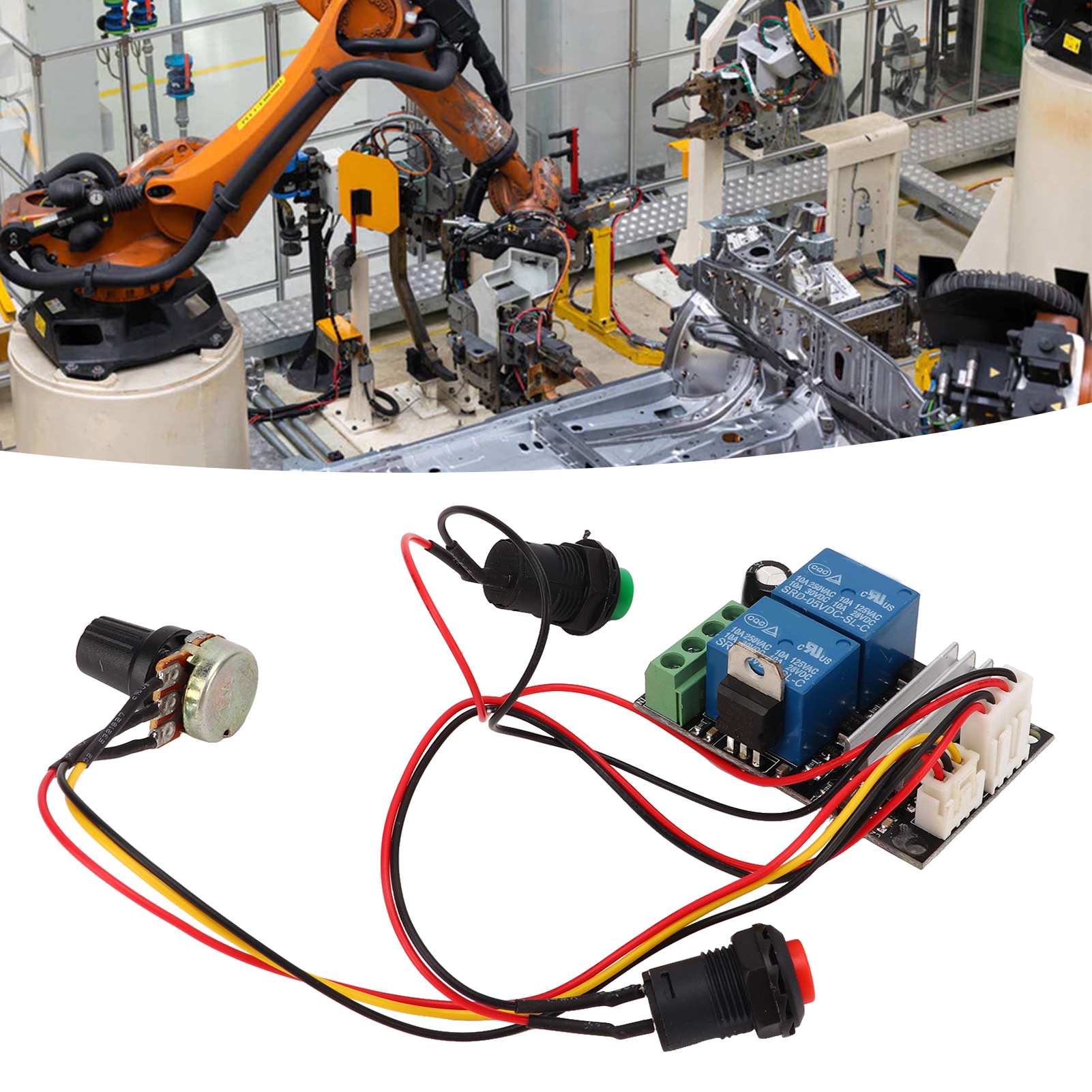 Pwm-gleichstrommotorsteuerung Mit Automatischer Vorwärts- Und Rückwärtsrückstellung, Linearer Drehzahlregler. Spannung: 7–25 V Dc