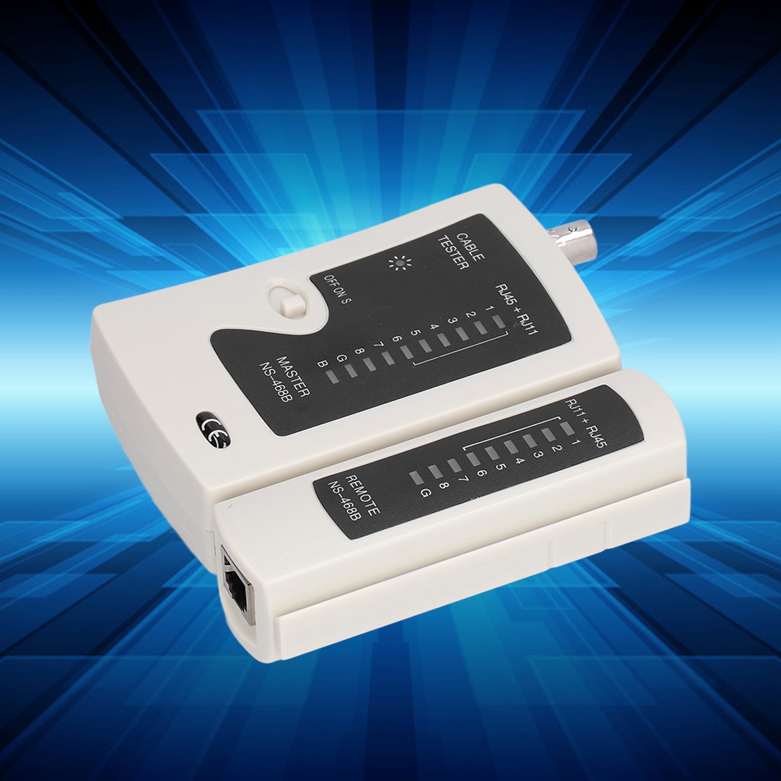 Ns-468b Netzwerk-tester, Multifunktionaler Rj45/rj11-netzwerkkabeltester, 9 V Dc