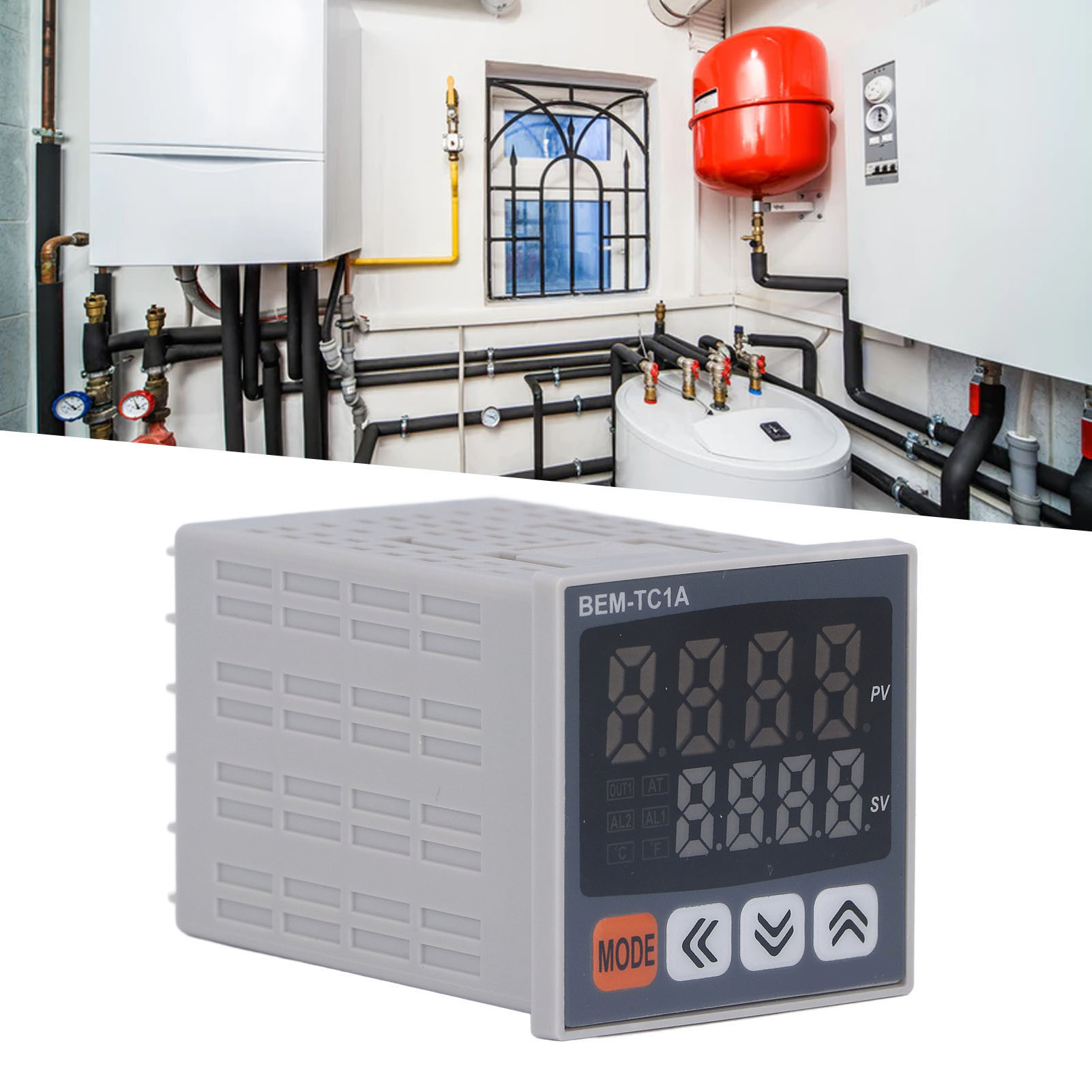 Berm® 4848 Mm Intelligenter Temperaturregler Mit Digitalanzeige, Pid-regelung Und Dual-ausgang