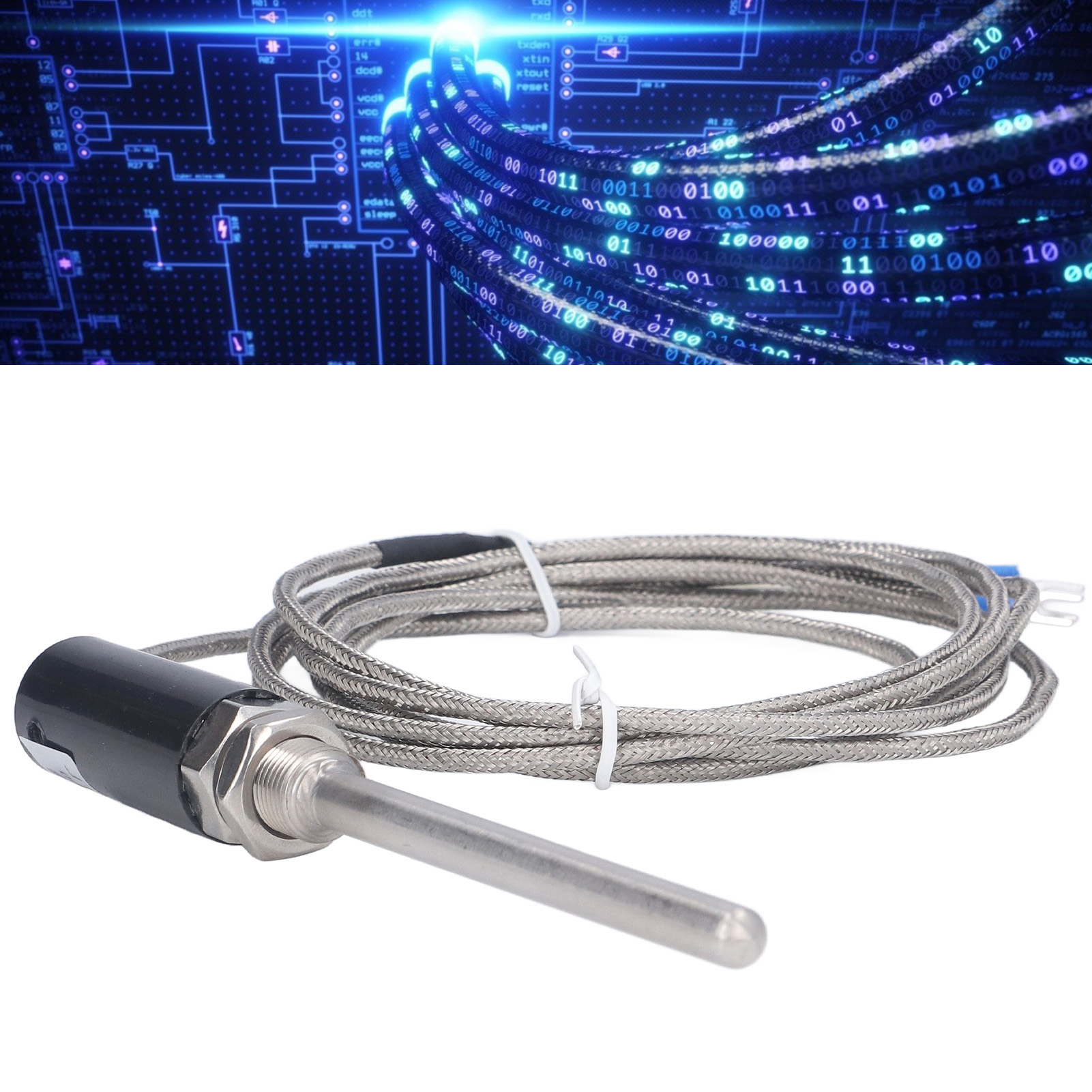 Wzpt-10 Pt100 100mm Geschirmter Drahtsensor