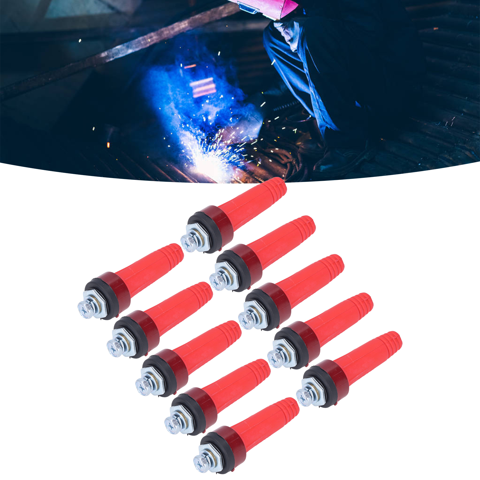 Verkauft In 10er-packs Für 10-25. Schnellverbinder Für Schweißgeräte Nach Europäischem Standard (stecker Und Buchse).