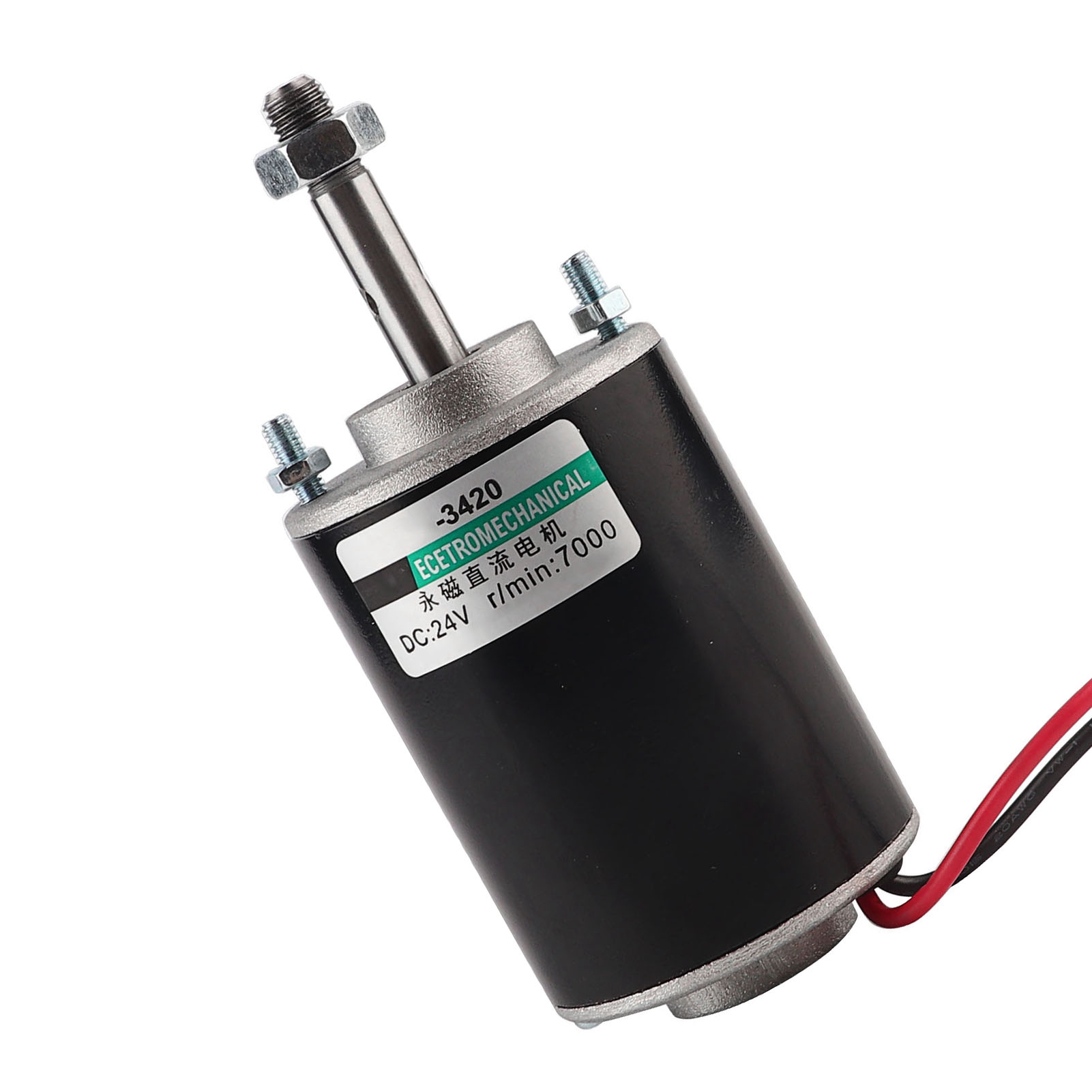 Hochtouriger Permanentmagnetmotor, 12 V/24 V Gleichstrom, Kleiner Reversibler Motor, Variable Drehzahl, 30 W, Hohe Drehzahl, Leiser Betrieb, 24 V, 7000 U/min