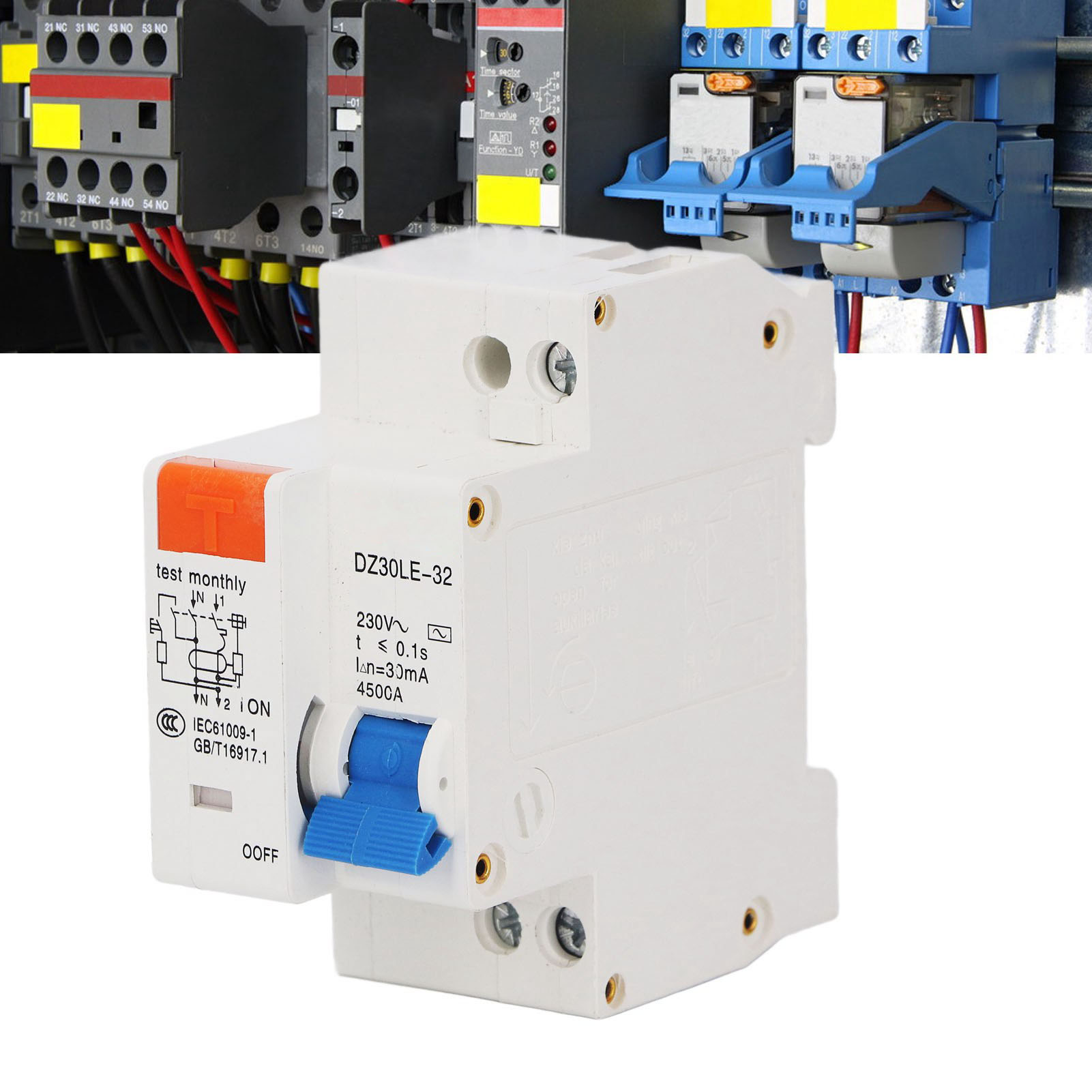 230-v-dc-photovoltaik-leistungsschalter Mit Fehlerstromschutzschalter (1p+n) Dz30le-32c16