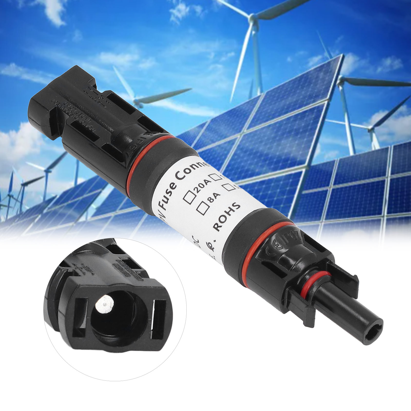 Mc4 1000v Solar-photovoltaik-anschluss Mit 30a-sicherung