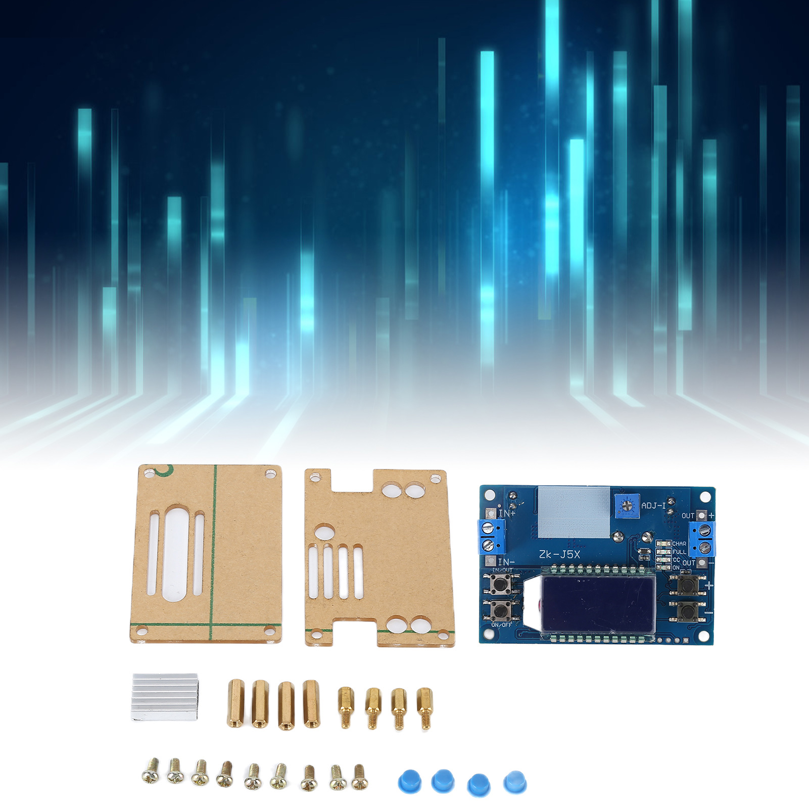 Zk-j5x Cnc-programmierbares Abwärtswandlermodul, Lcd-akkuladeanzeige Mit Konstantspannungs- Und Konstantstrommessung