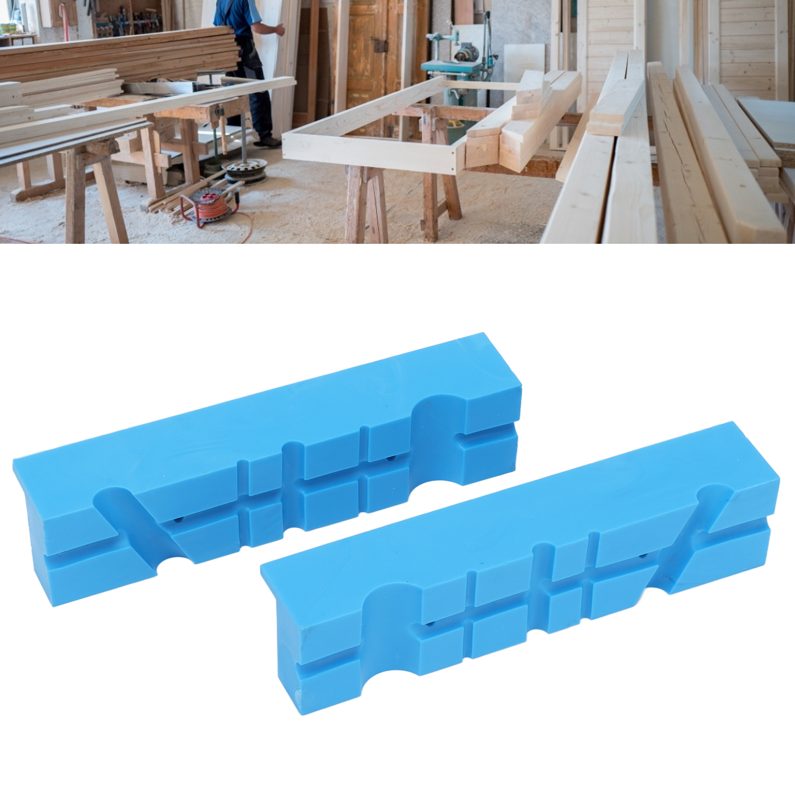 Schutzleiste Für Schraubstockbacken Mit Universeller Magnetischer Antirutschmatte, Schraubstockzubehör