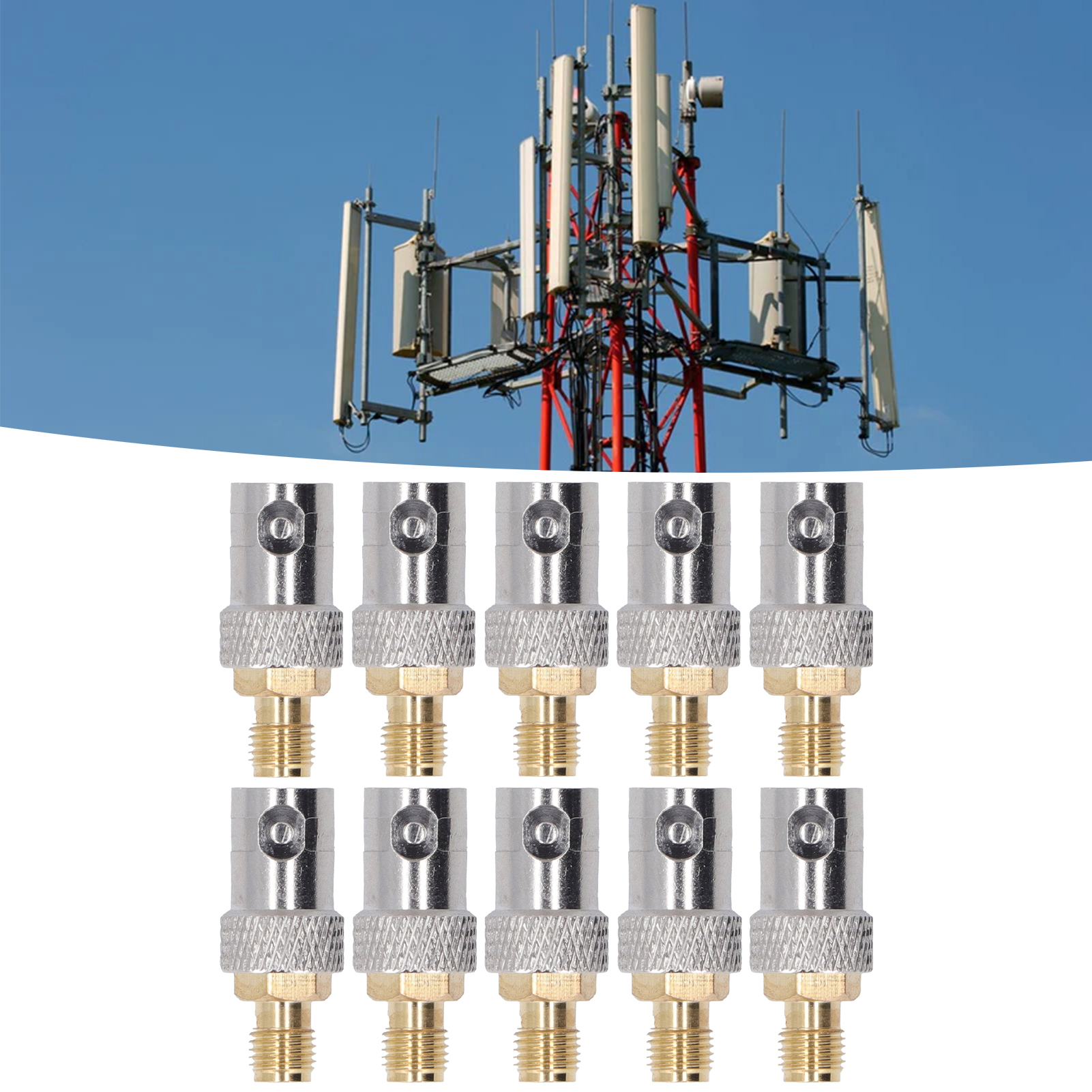 Bnck/smak Sma-buchse Auf Bnc-buchse Adapter, Hf-koaxial-smak/bnck-konverter, Verkauft In 10er-packungen.