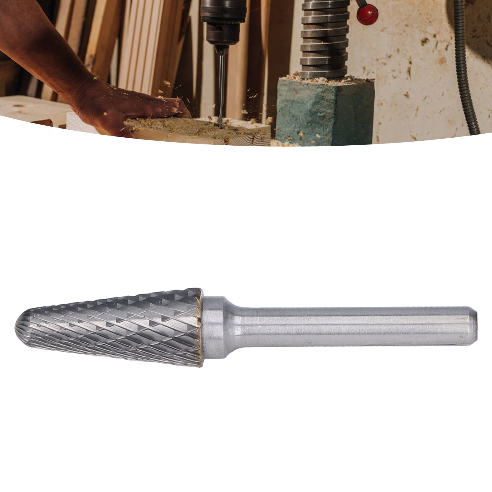 Lx1228 L-förmige Konische Feile Mit Diamantschleifkopf Und Rotierender Hartmetallfeile.