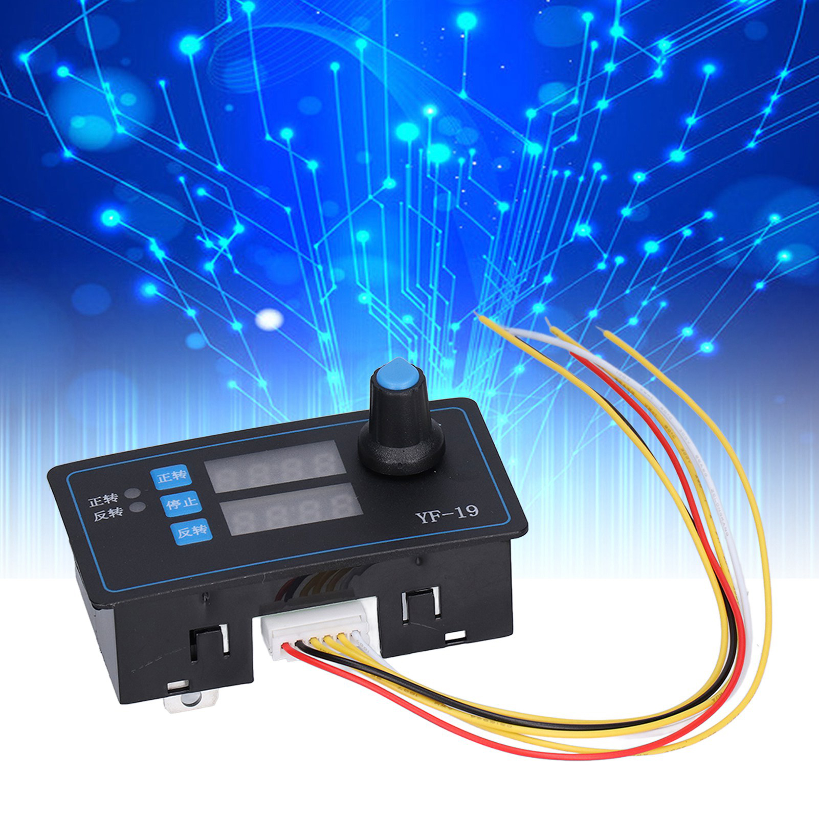 Programmierbarer Controller Yf-19 Für 42/57 Schrittmotoren, Vorwärts-/rückwärtssteuerung, Einstellbare Winkelgeschwindigkeit Und Impulsmodul, 8-24 V Dc Stromversorgung.