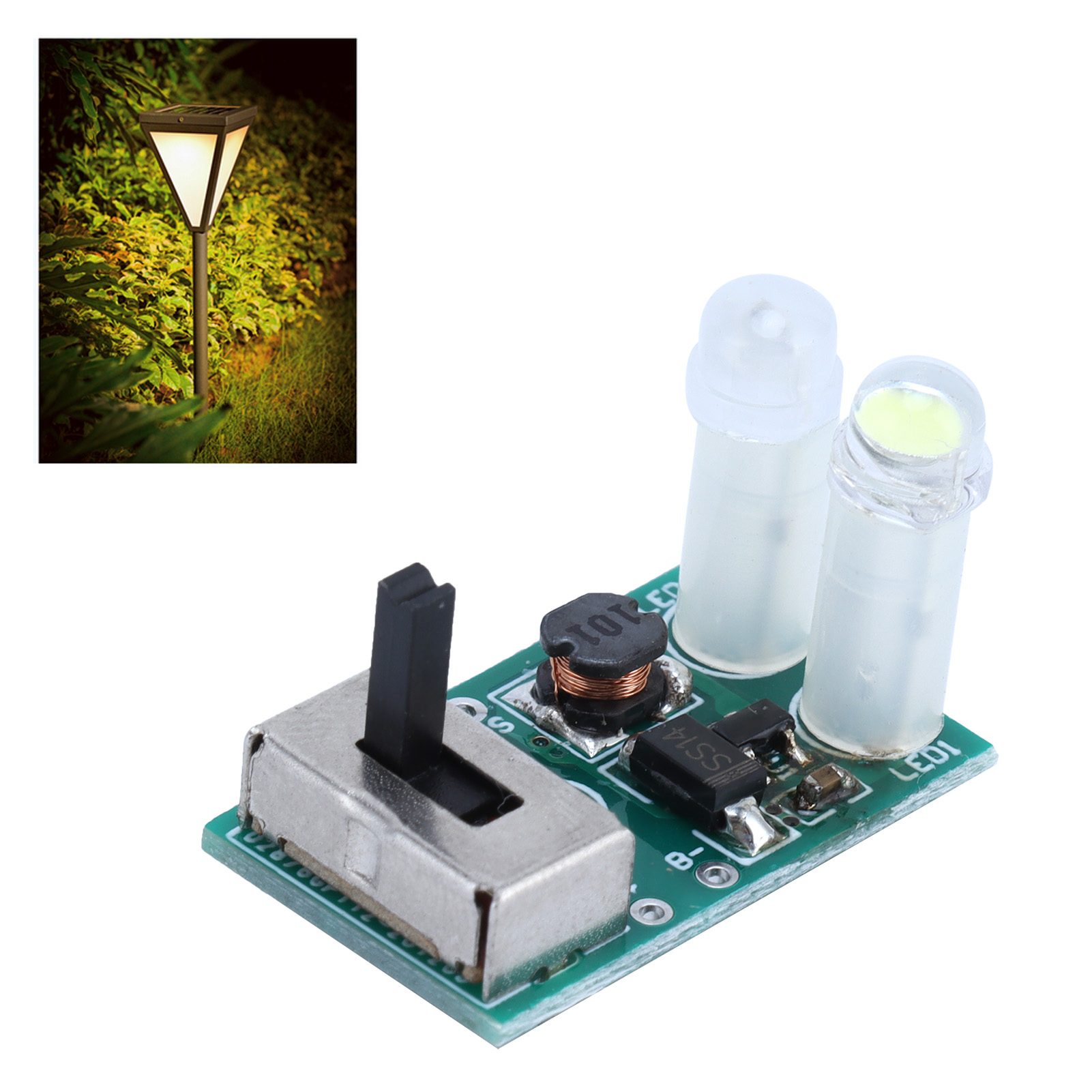 Steuerplatine Für Keramik-solarlampe Mit 1,2v Nimh-batterieregler, Leiterplatte Für Solar-gartenlampe.