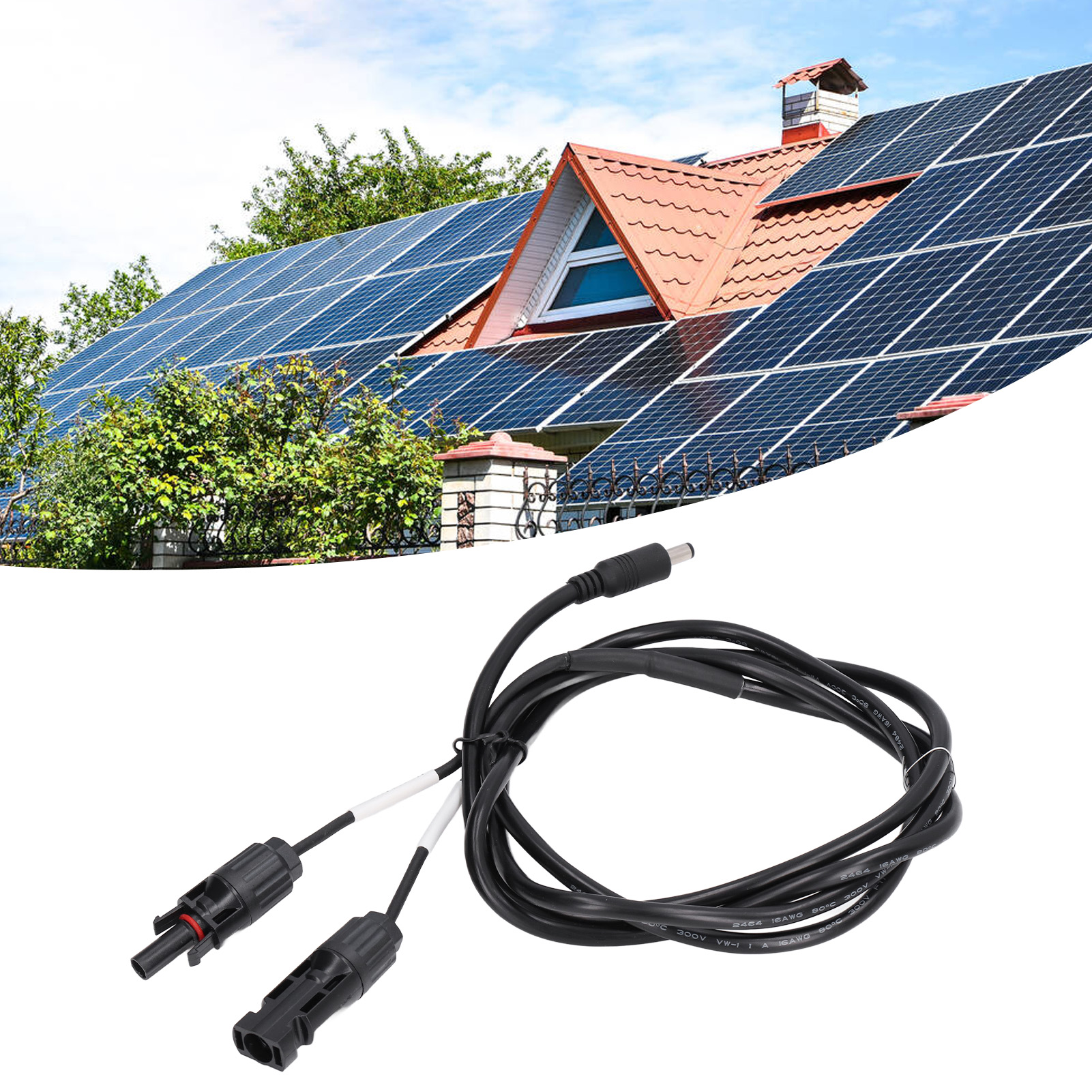 Dc 5,52,1 Mm Auf Mc4 Photovoltaik-anschluss, Solaradapter, Wasserdichter Batteriepanel-splitter.