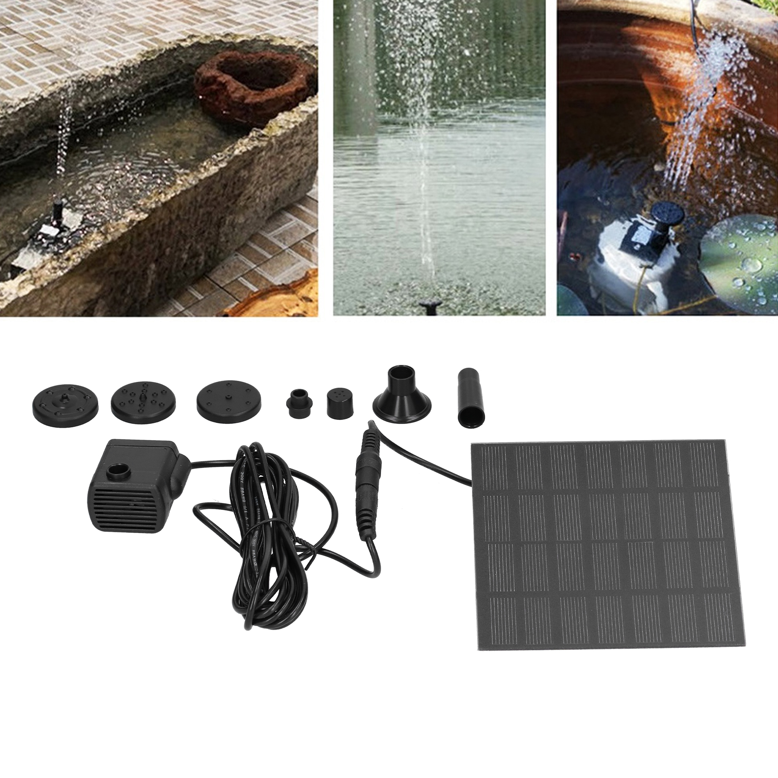 Solarbetriebene Schwimmbrunnen, Solarbetriebene Wasserspiele Für Den Außenbereich, Gartenbrunnen