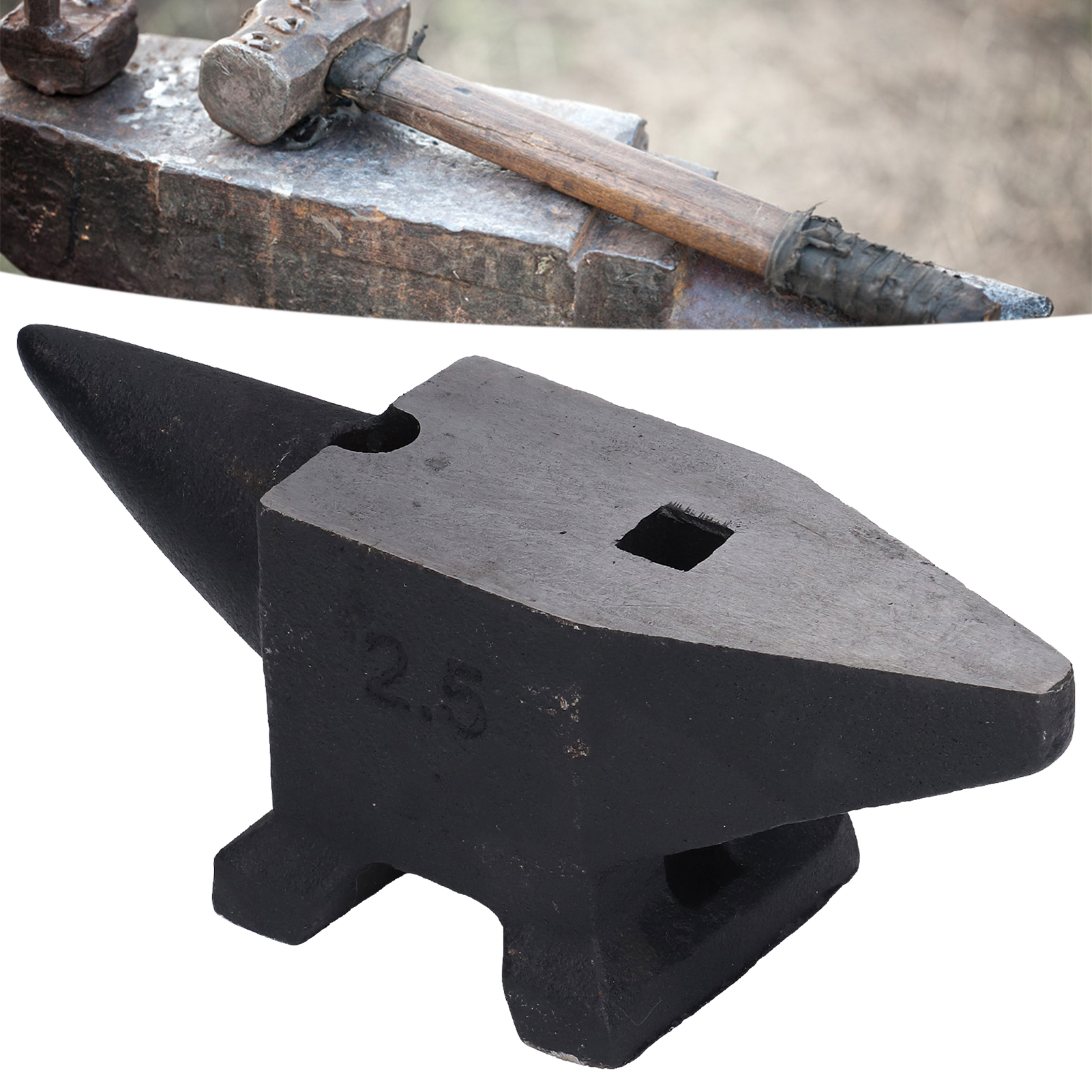 2,5 Kg Stahlamboss, Stahlambosstisch, Stahlblock