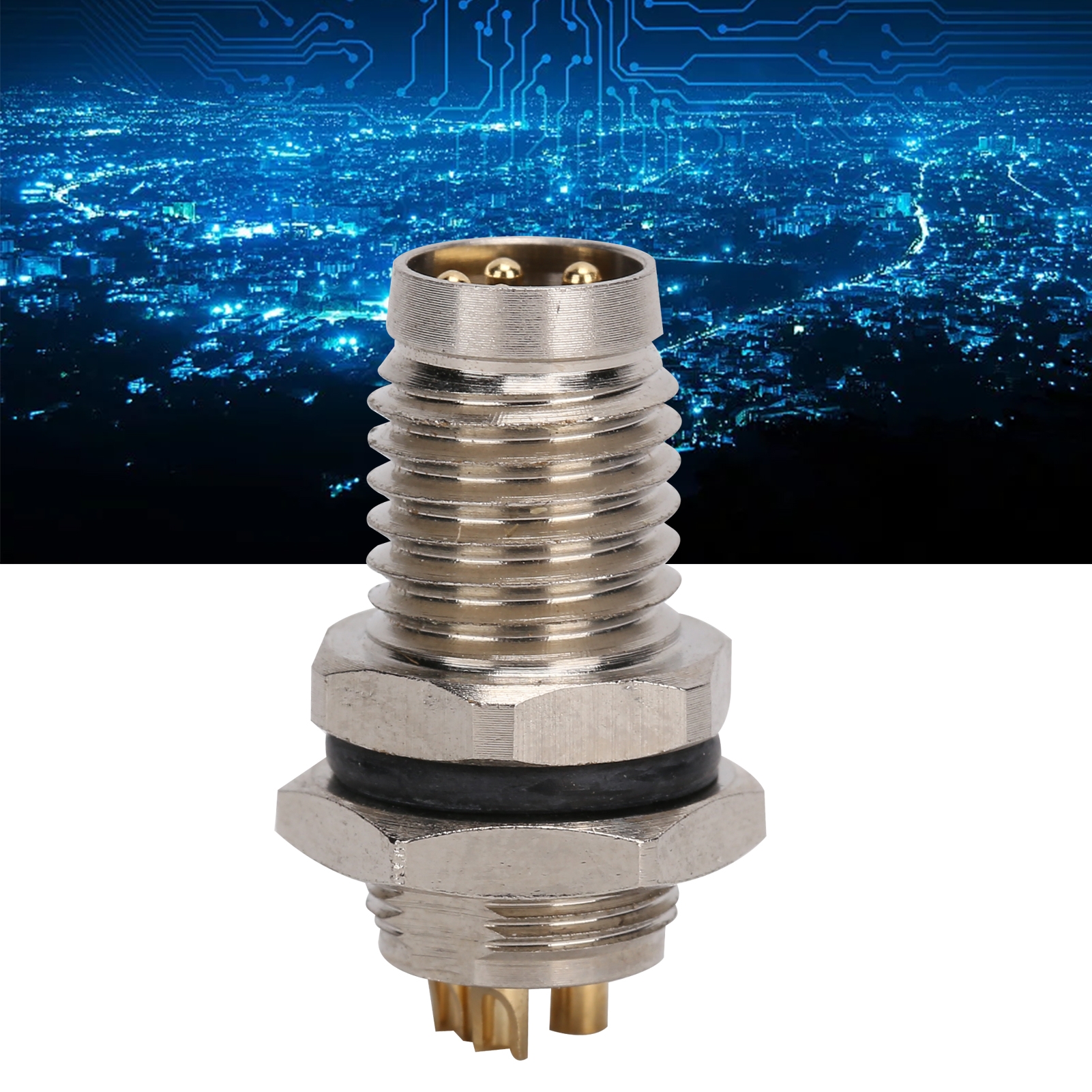 Wasserdichter M8-frontanschluss M8-b-p4-js