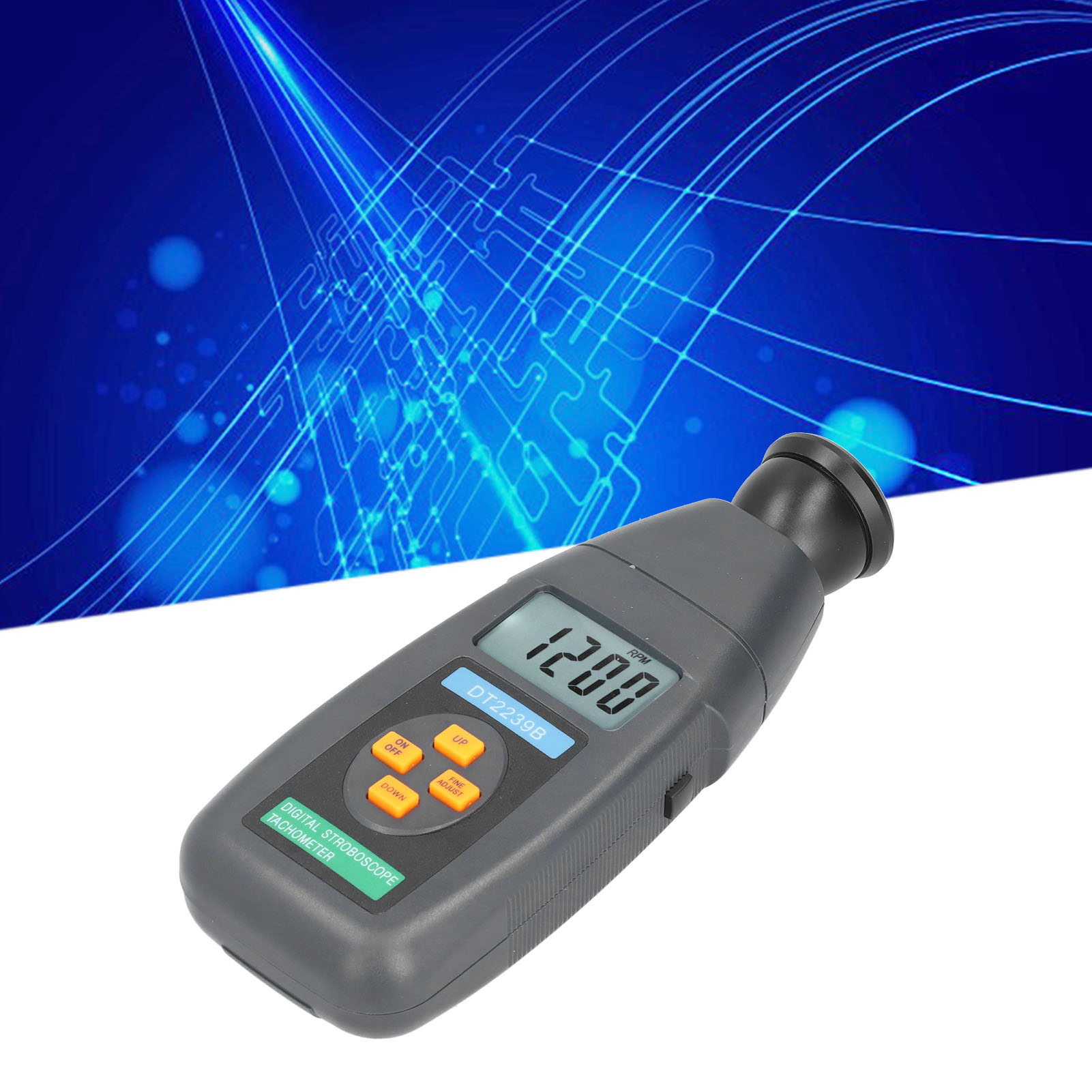 Dt2239b Led-fotoelektrischer Drehzahlmesser, Blitzzähler, Motordrehzahlmesser, Berührungsloses Geschwindigkeitsmessgerät