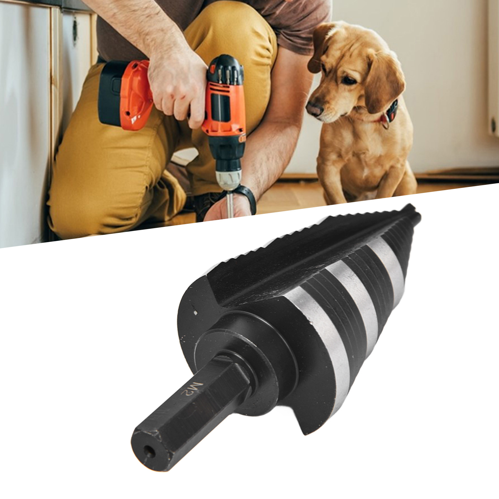 M2 Stufenbohrer Aus Nitriertem Schnellarbeitsstahl, 3/16" Bis 1-3/8" Sechskantschaft.