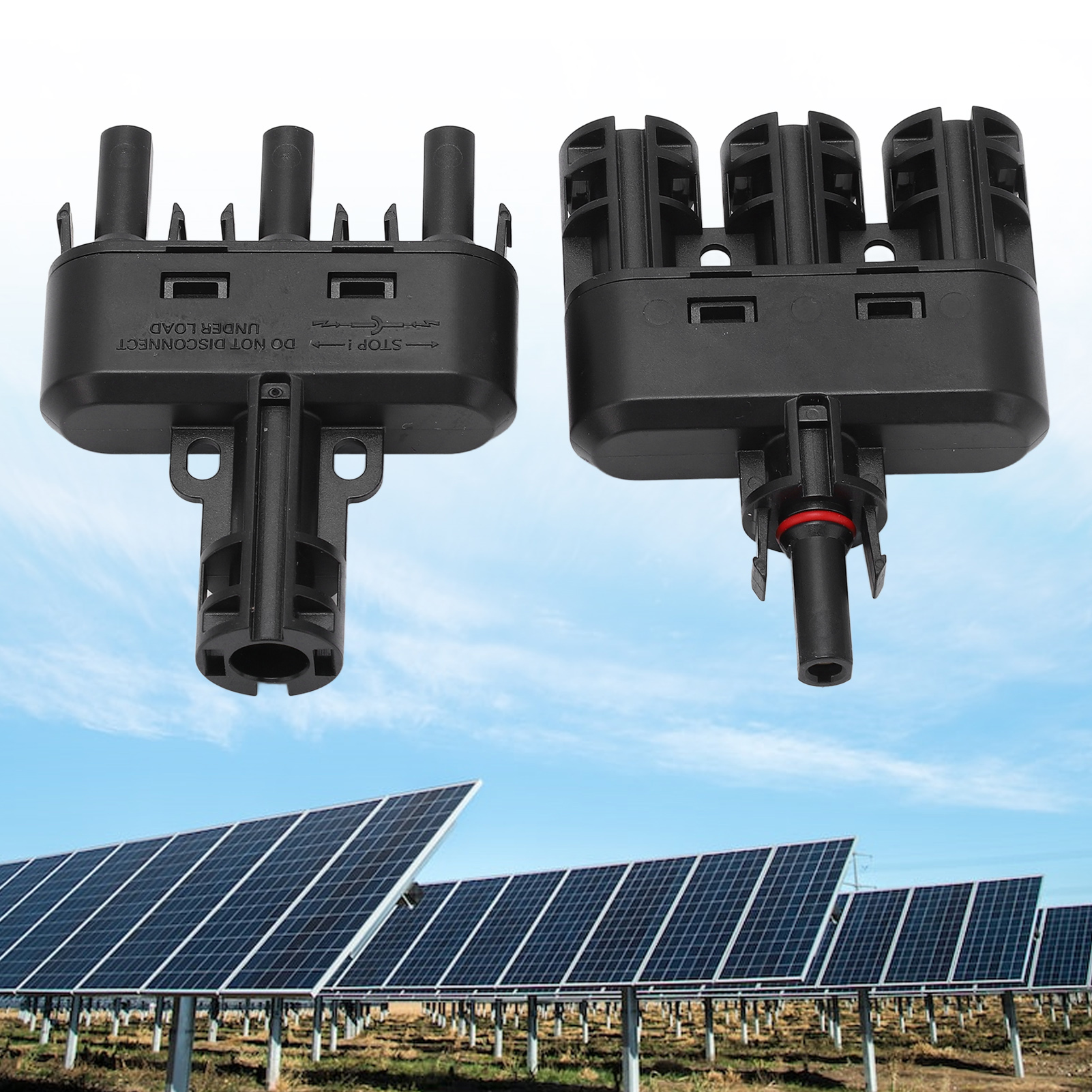 1-1500-v-photovoltaiksystem, 3-in-1-t-stecker, Dc-kabelstecker, Reihensammelschienen-photovoltaikmodul, 1-in-3-stecker