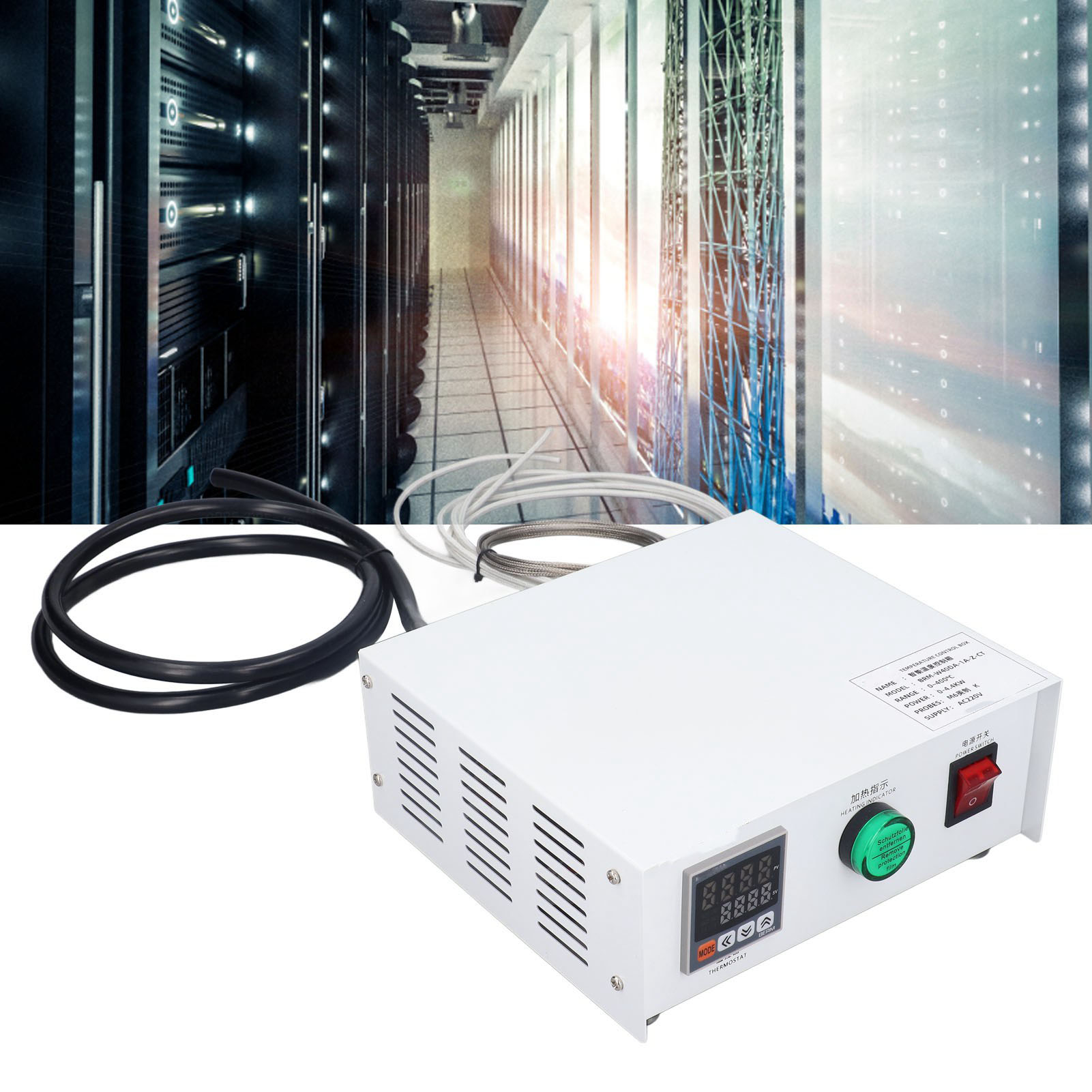 Berm/brm-w40da-1a-z-ct Temperaturreglerbox, Miniatur-pid-temperaturregler Mit Selbstregulierung (m6, Ac220v, 1m)