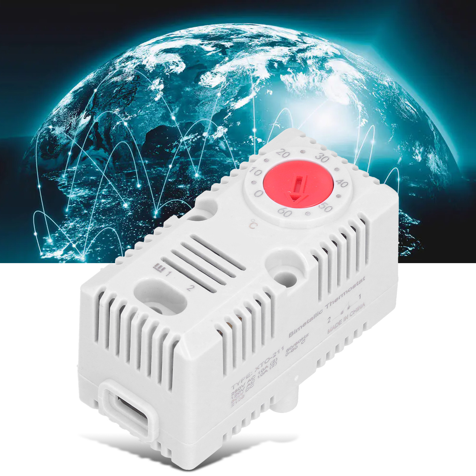 Thermostat Xto-211 Mit Einem Regelbereich Von 0℃ Bis 60℃, Rotem Steuerkasten, Mechanischem Temperaturregler.