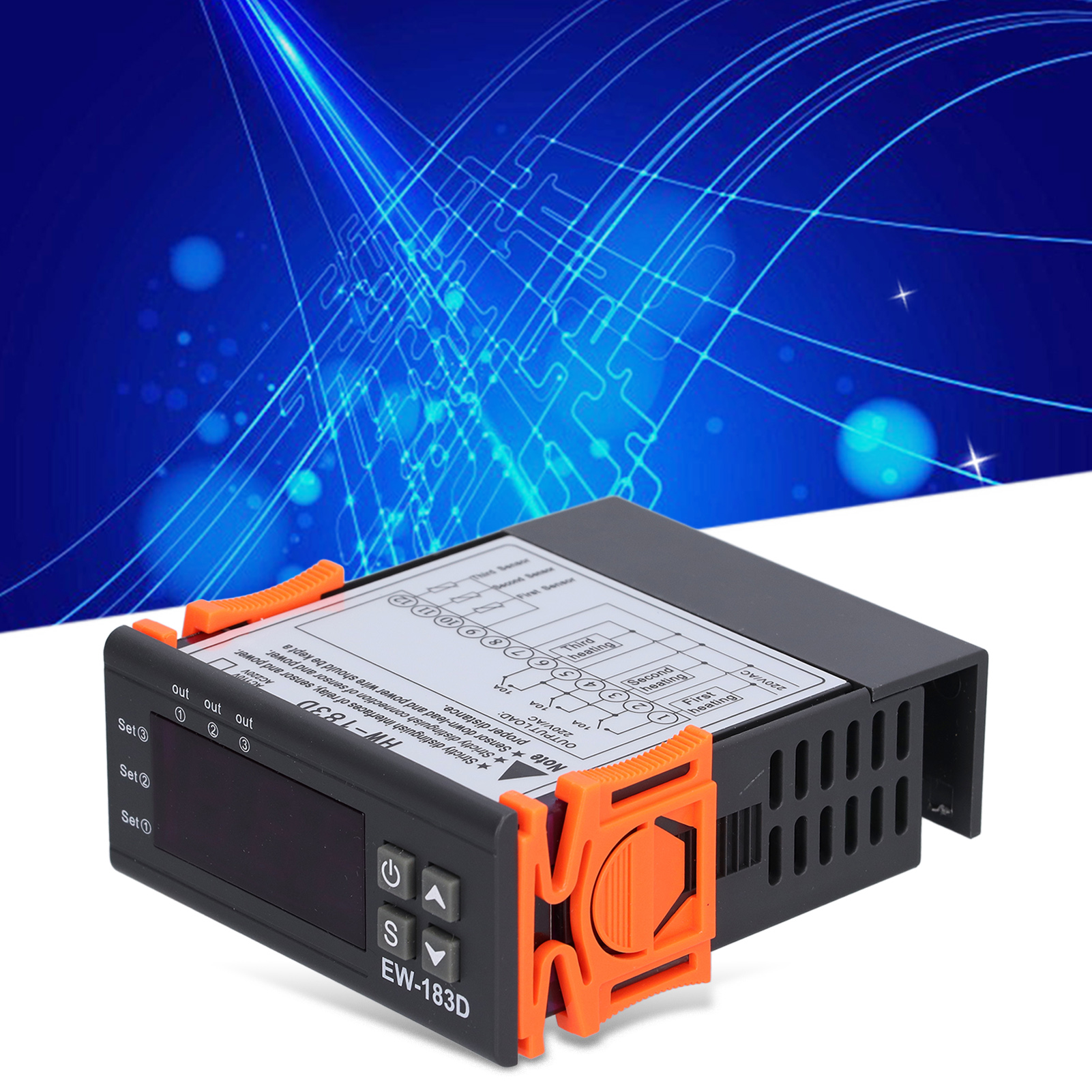 Hw-183d 220v Digitaler Elektronischer Temperaturregler, Einstellbarer Intelligenter Elektronischer Temperaturregler