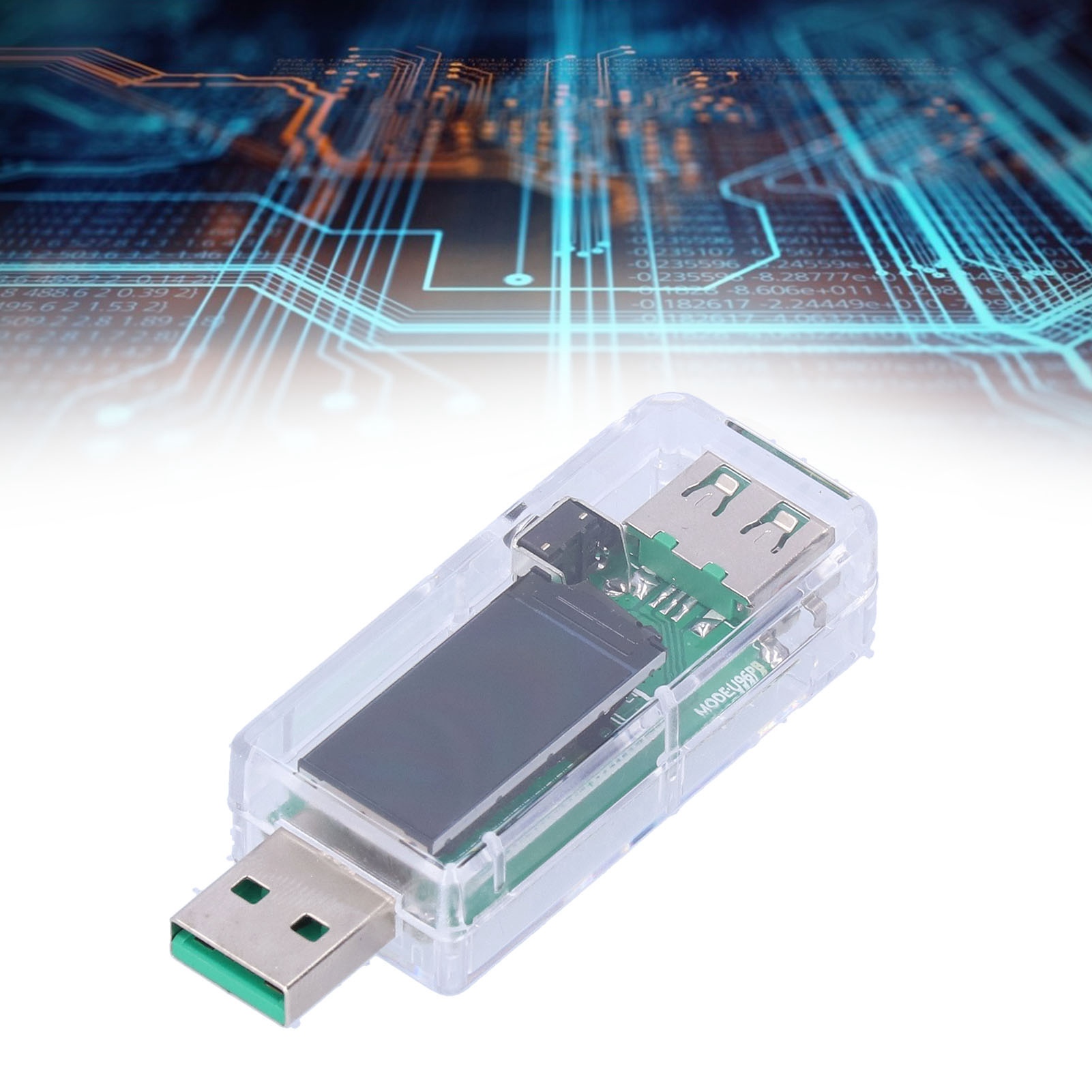 Schnellladeprotokolltester Für Handy-ladegeräte, Digitales Wattmeter, Amperemeter Und Voltmeter, Usb-tester, Transparent