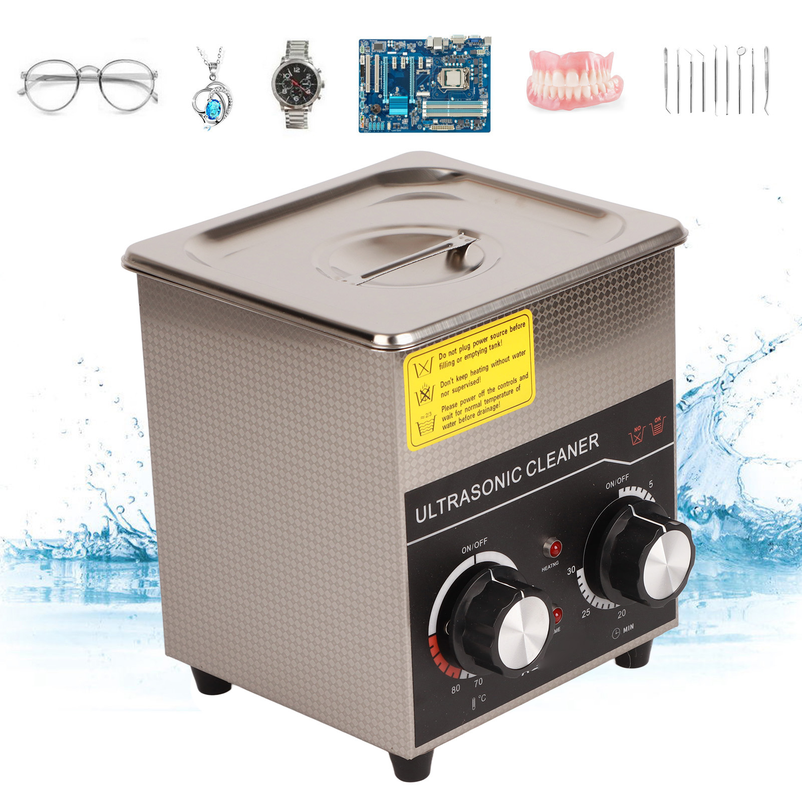 Ultraschallreiniger A1,3 L, Ultraschall-brillenreiniger Für Den Hausgebrauch, Hardware-teile, Europäischer Standard 220
