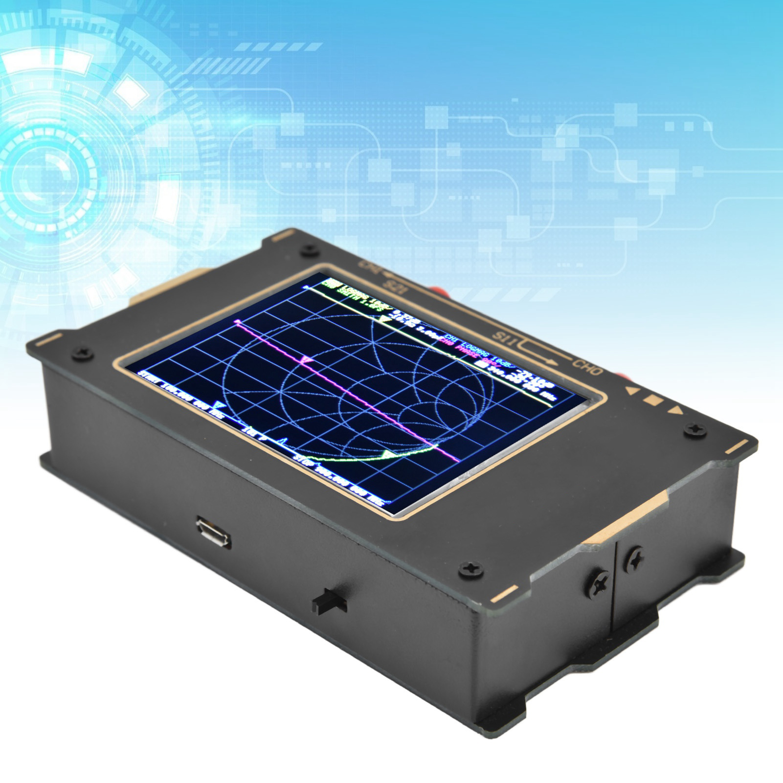 3,2-zoll-v2-vektornetzwerkanalysator. Unterstützt Frequenzen Von 50 Khz Bis 3 Ghz.