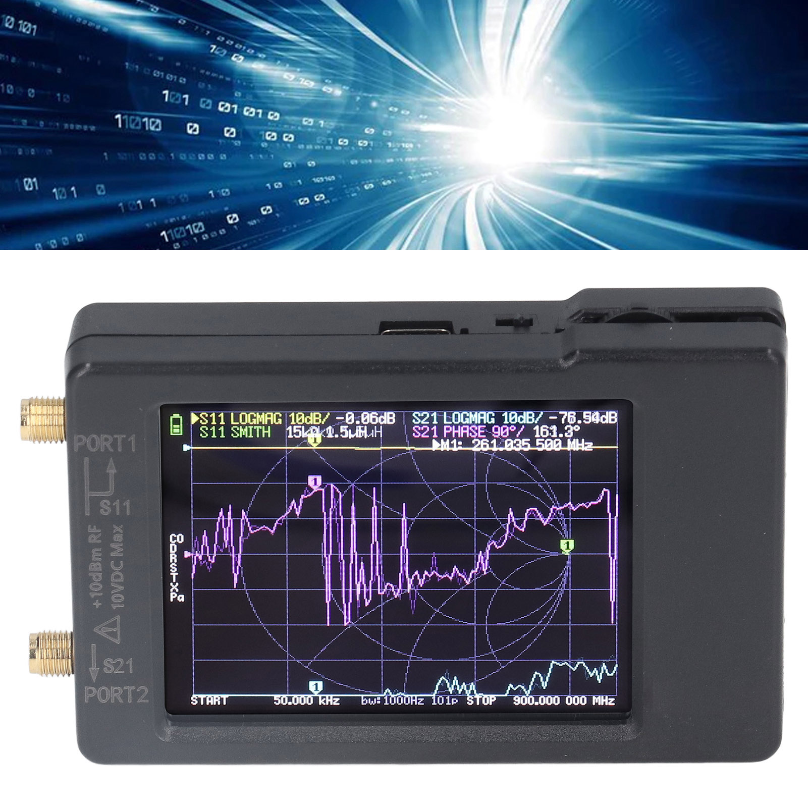 Nanovna, 2,8-zoll-vektornetzwerkanalysator. Unterstützt Frequenzen Von 50 Khz Bis 1,5 Ghz.