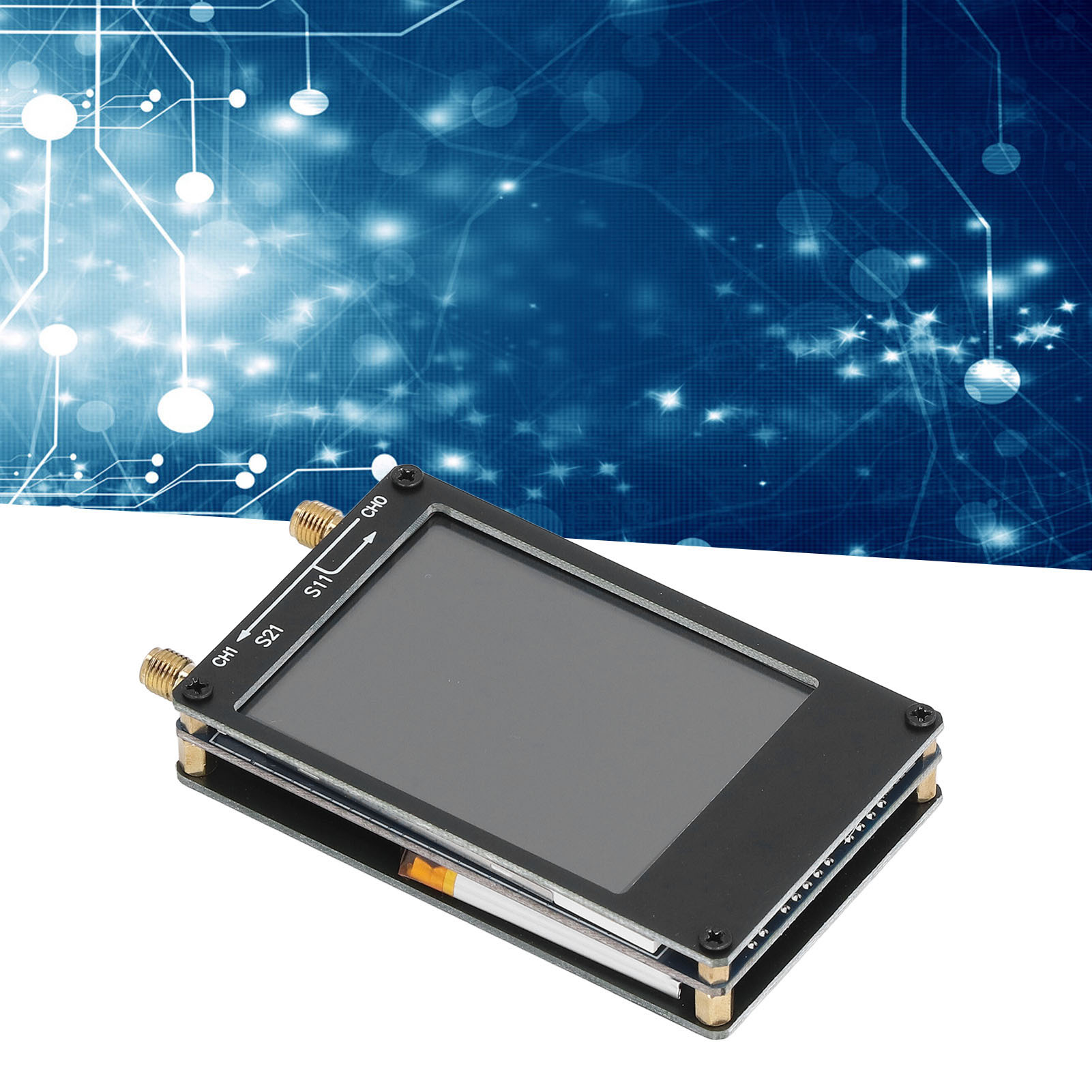 2,8-zoll-nano-vna-vektornetzwerkanalysator. Unterstützt Frequenzen Von 10 Khz Bis 1,5 Ghz.