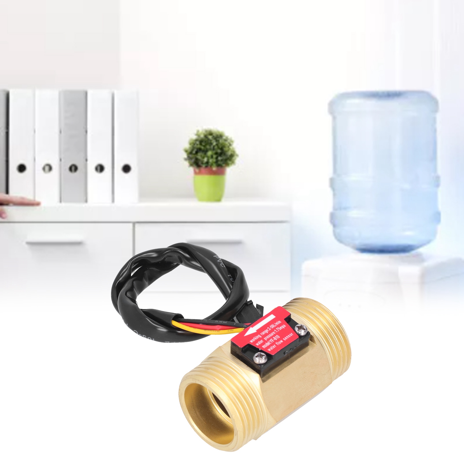 Yf-b10 Wasserdurchflusssensor, Hall-effekt-durchflussmesser, 1-zoll-kupfer-außenkabel, Turbinen-durchflussmesser