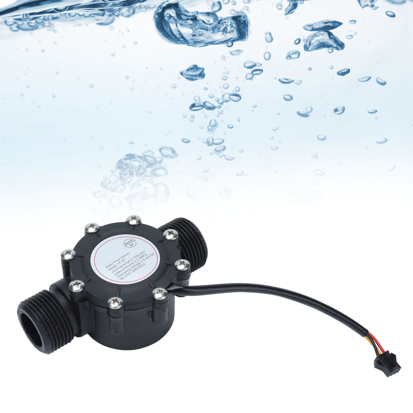 Yf-g1 Wasserdurchflusssensor Für 1-zoll-rohre, Dn25 Hall-effekt-durchflussmesser Für Zentrale Klimaanlagen Und Schwimmbäder