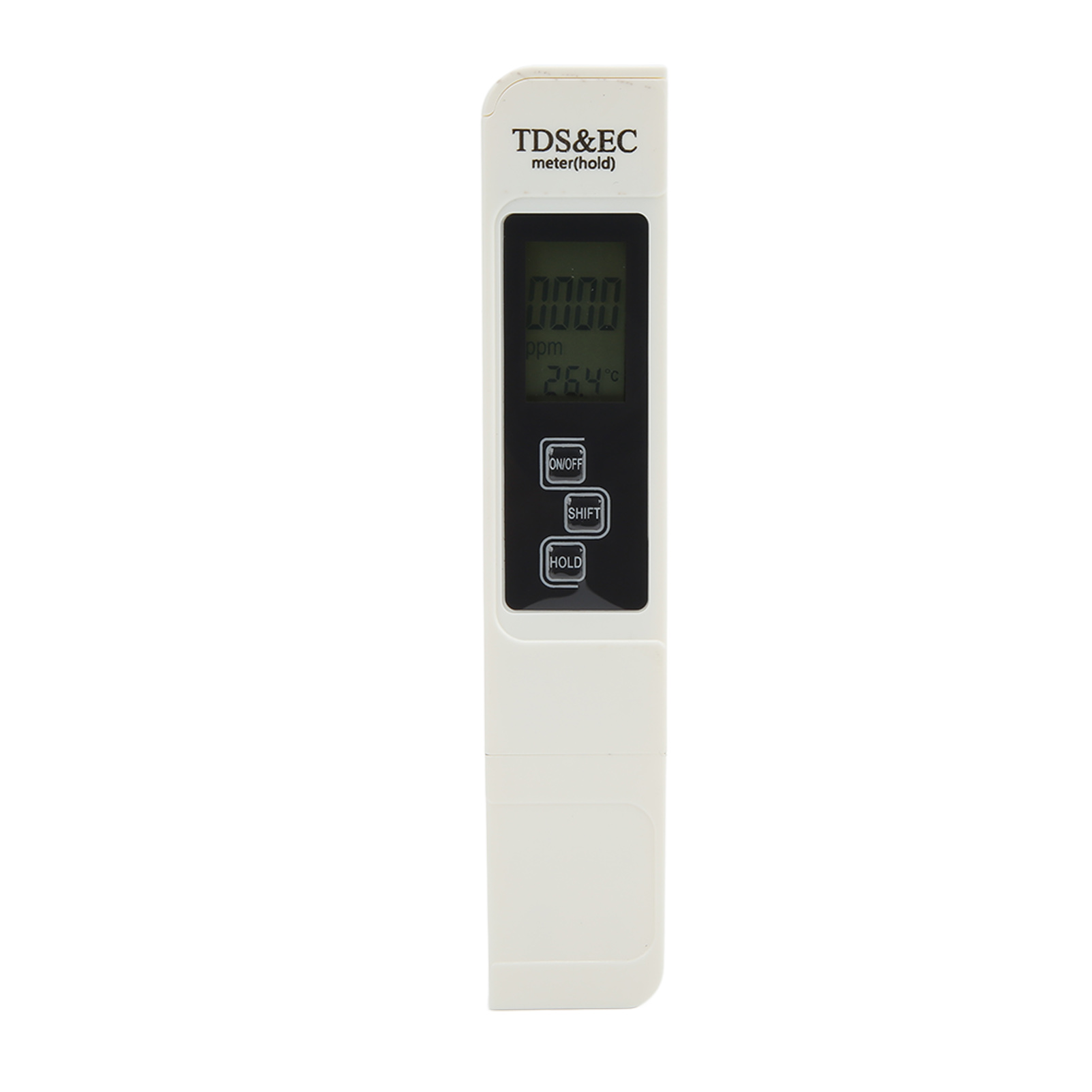 Tds-stift, 3-in-1-leitfähigkeitstester, Wasserqualitätstester, Weißer Kunststoff, Tds/ec-tester