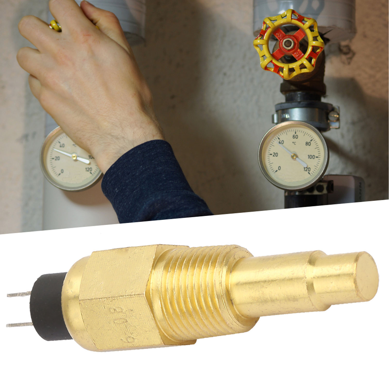 Vdo-wassertemperatursensor Für Dieselgeneratoren, M141,5-gewinde, 6–24 V Öl- Und Wassertemperatursensor