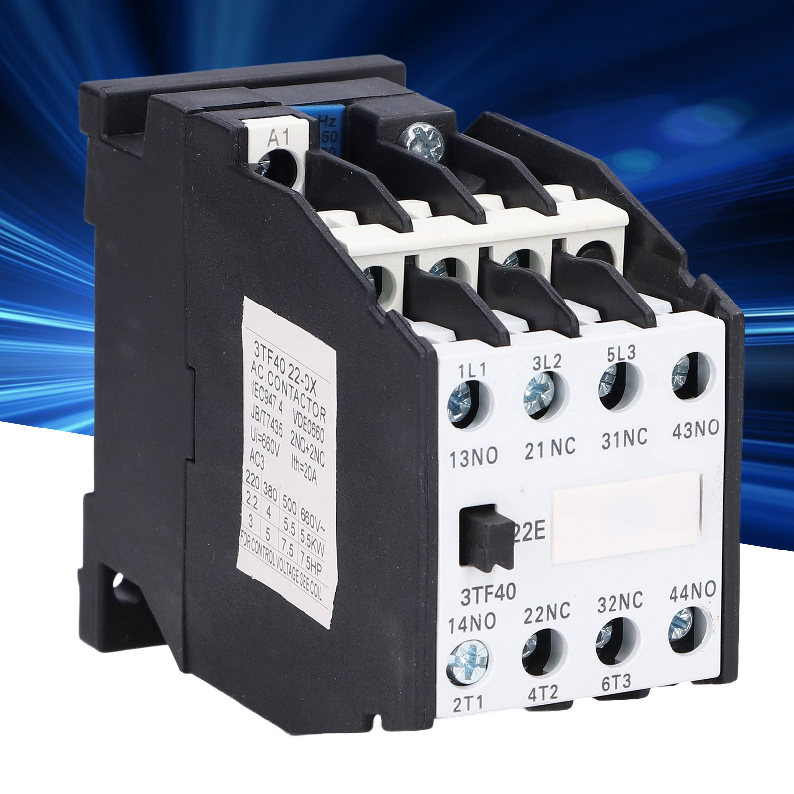 Schütz 3tf40 Ac 220 V 50 Hz 9 A 2no + 2nc Auf Din-schiene