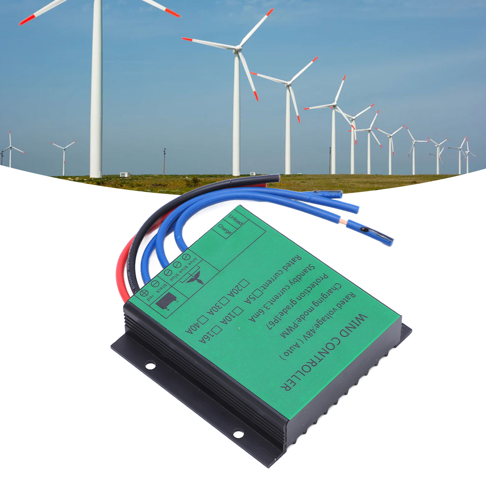 Universeller Regler Für Niederspannungs-windkraftanlagen 1000 W 48 V (20 A)