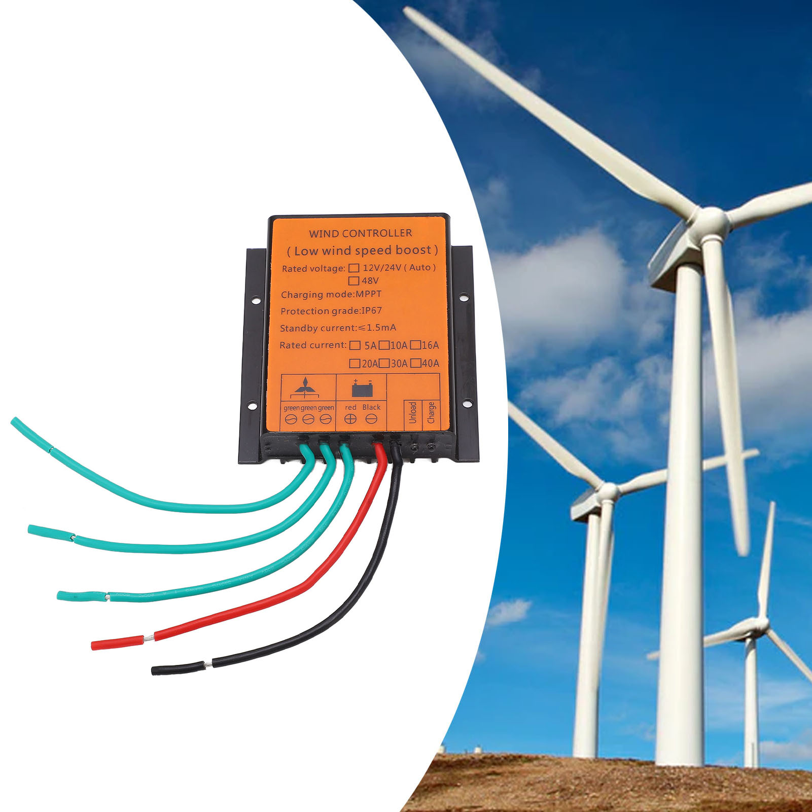 48-v-niederspannungs-laderegler Für 500-w-hilfswindkraftanlage