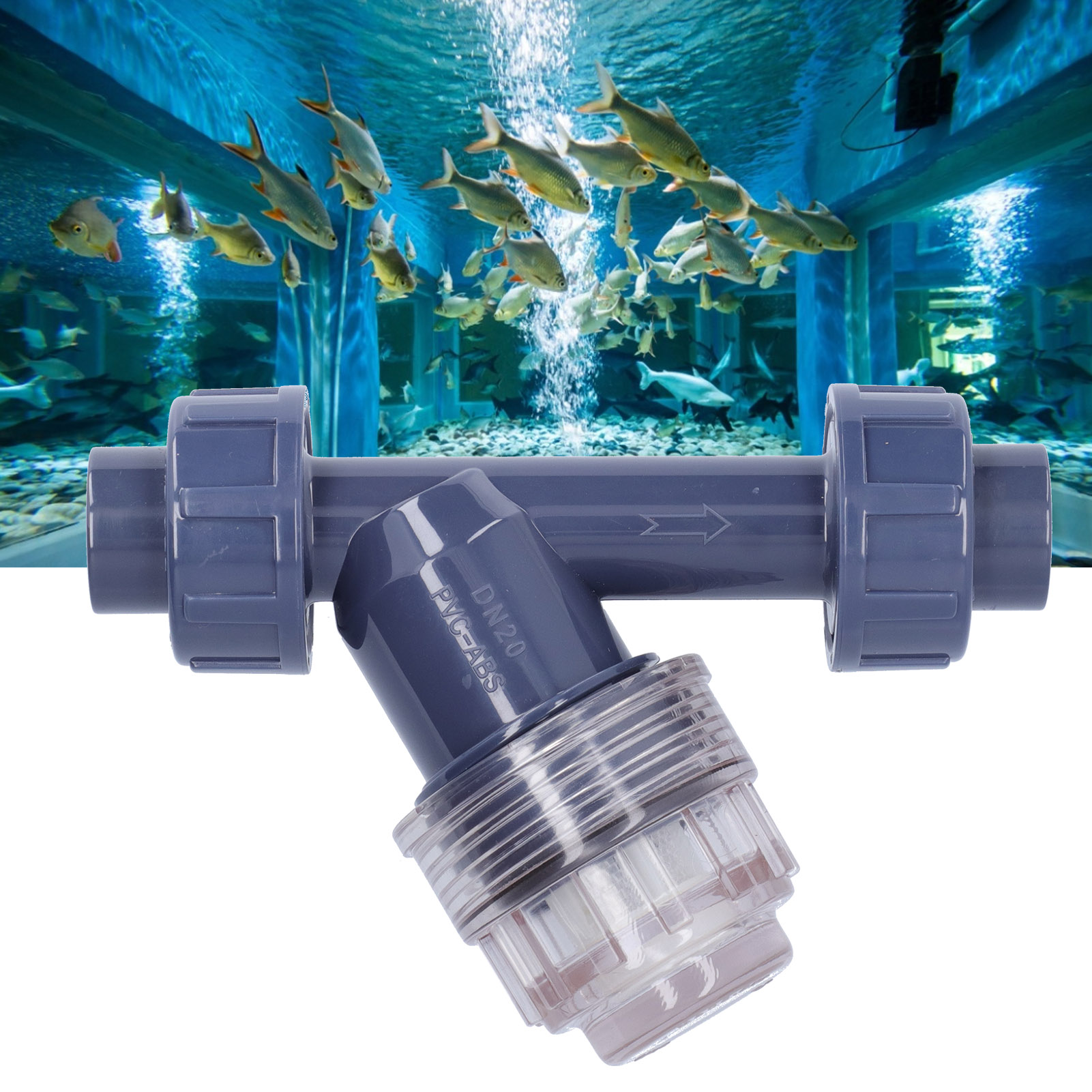 Y-20 Dn20 25 Mm Pvc-rohrfilter, Y-filter, Wasseraufbereitungsfilter.