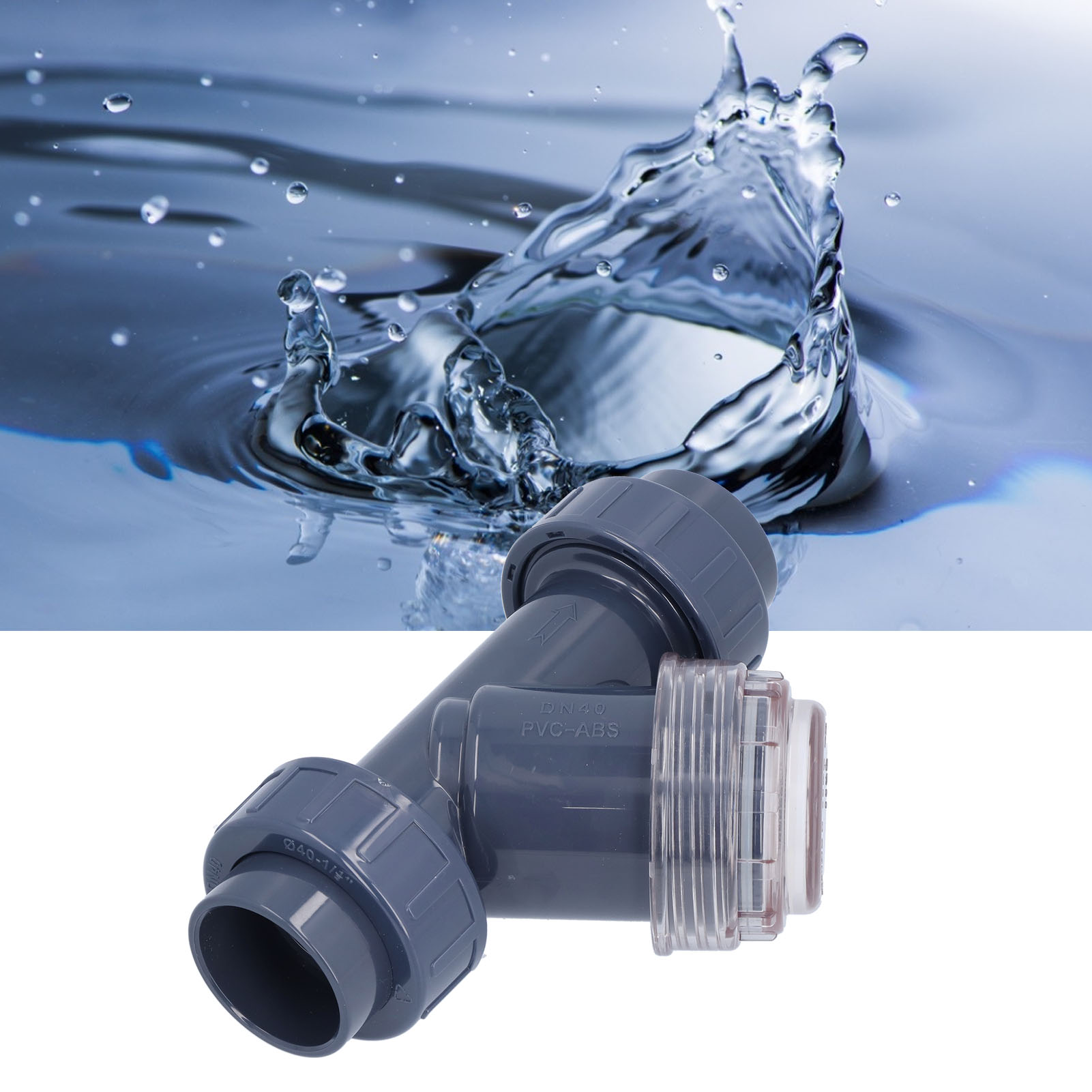40-mm-pvc-y-40-dn40-filter, Y-filter, Wasseraufbereitungsfilter