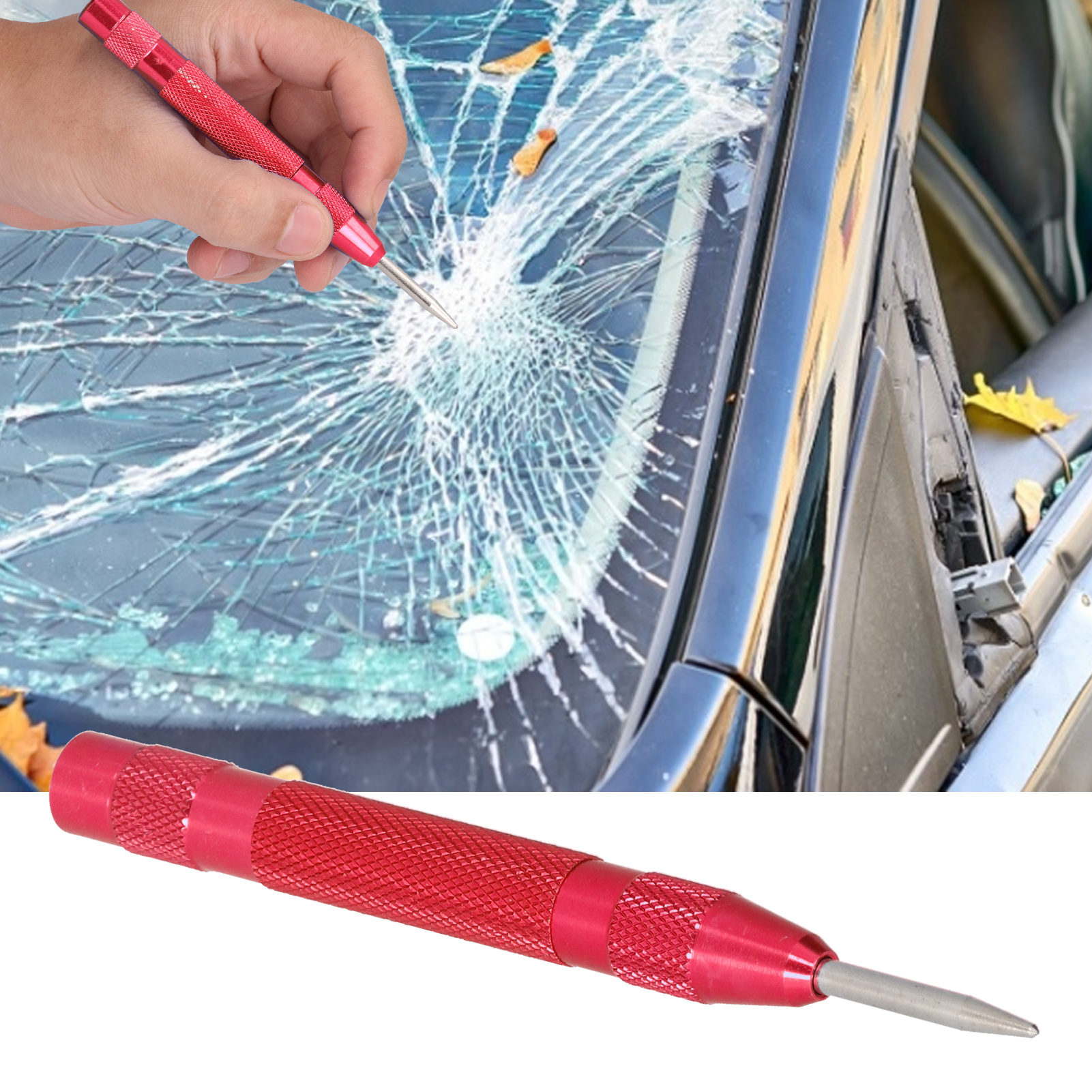 Automatischer Körnerpunktgeber, Körner, Halbautomatischer Körner, Glasbrecher, Automatischer Probenstempel, Rot.