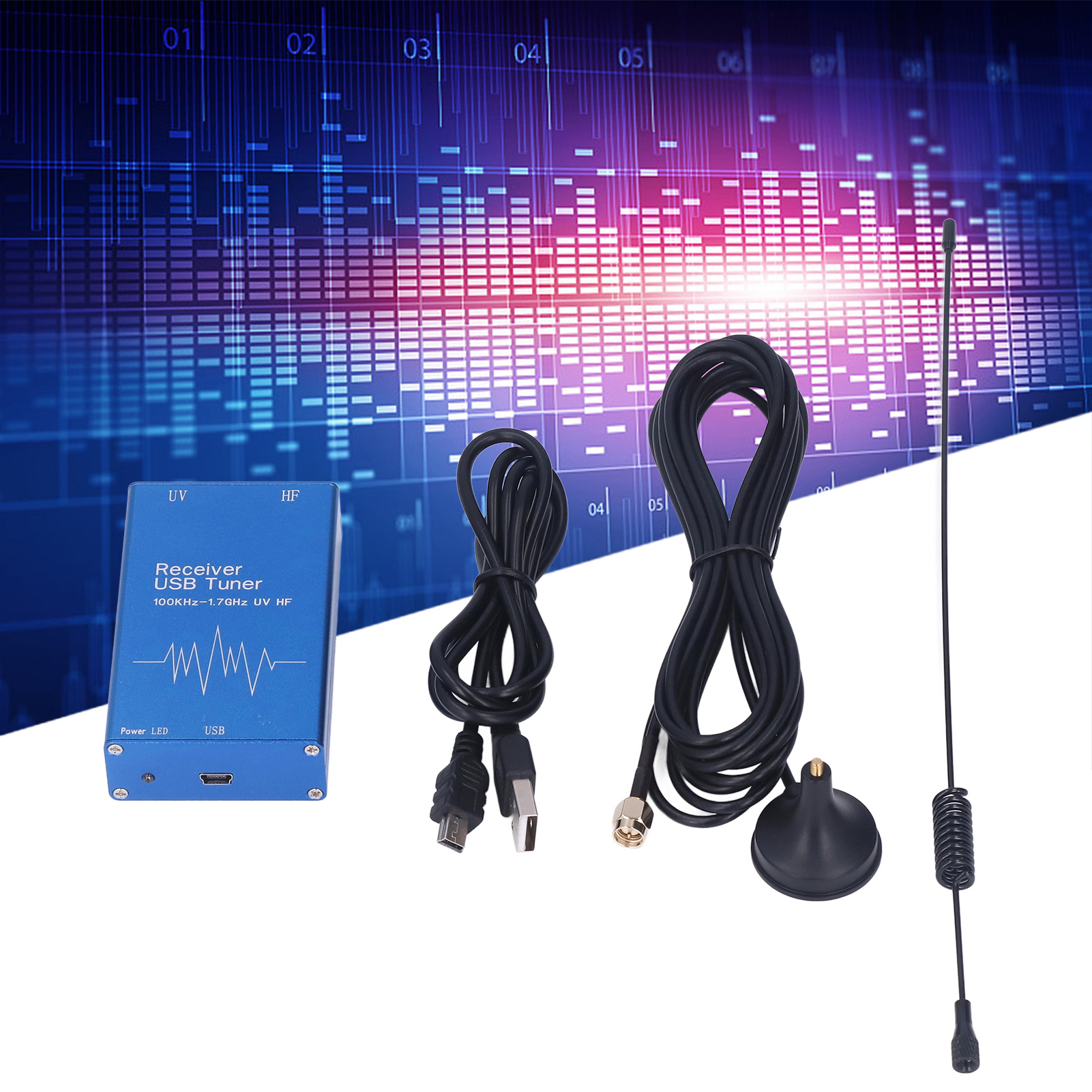 Rtl-sdr Usb-funkempfänger Rtl2832u+r820t21uhf-uv-hf Software-breitband