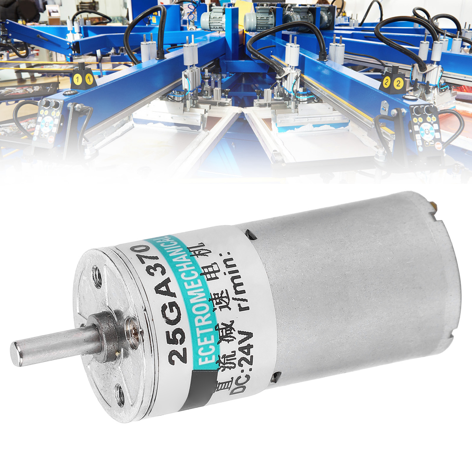 24-v-gleichstrom-miniaturgetriebemotor Mit Halterung Xd-25ga370+, Niedrige Drehzahl (vorwärts Und Rückwärts), 300 U/min
