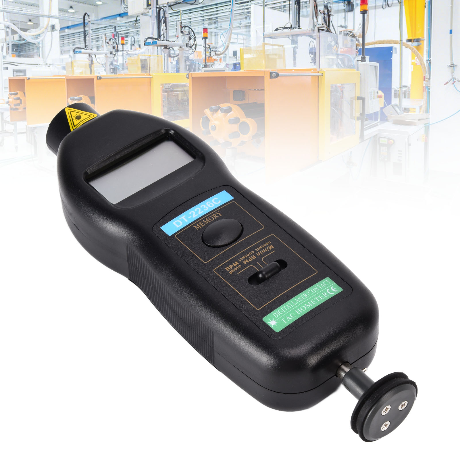 Dt-2236c Dual-use-laser-/kontakt-drehzahlmesser Zur Linearen Geschwindigkeitsmessung Mittels Kontakt