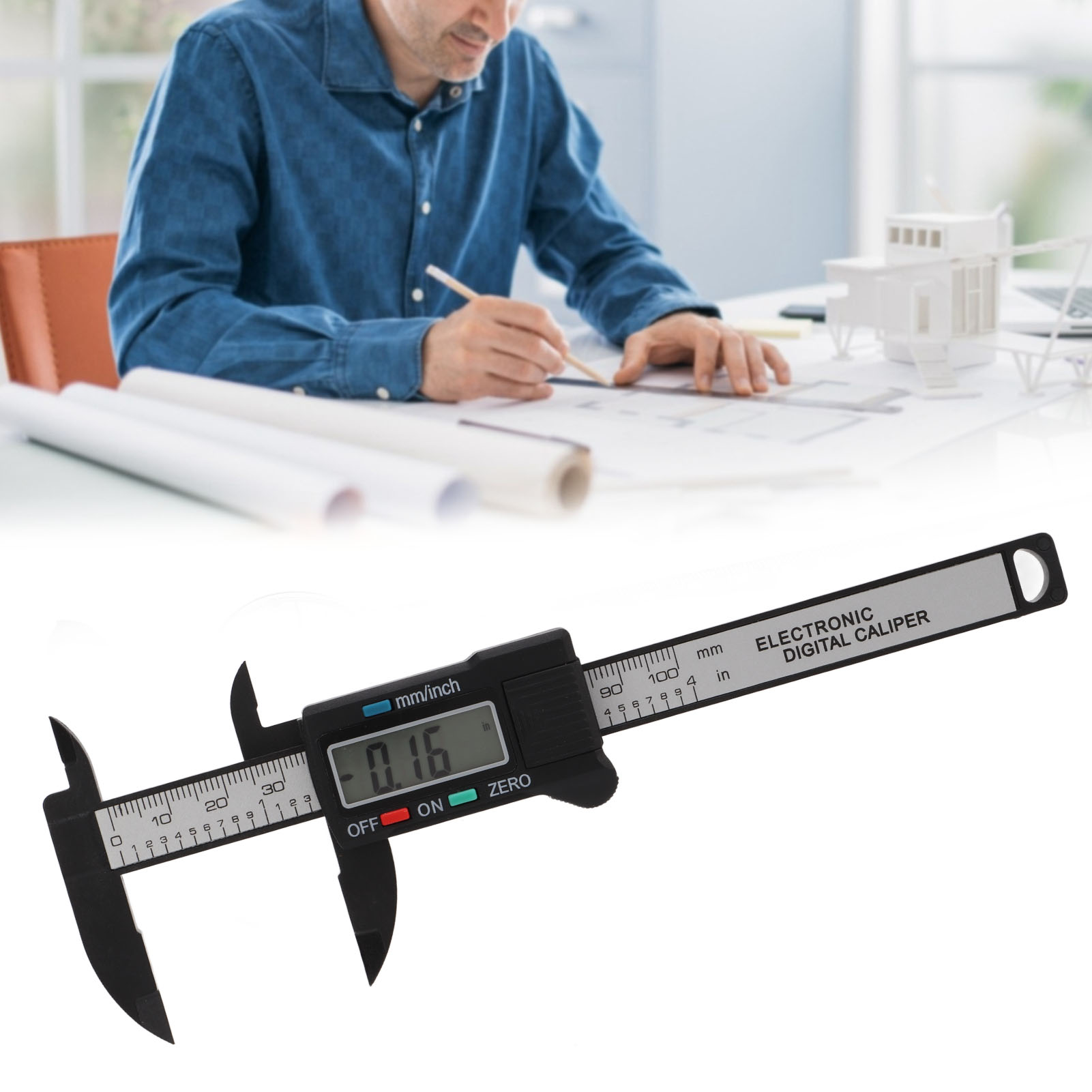Digitaler Messschieber Für Bildungszwecke, Digitaler Messschieber Aus Kunststoff Für Schüler, Mini-messschieber 0-100 Mm