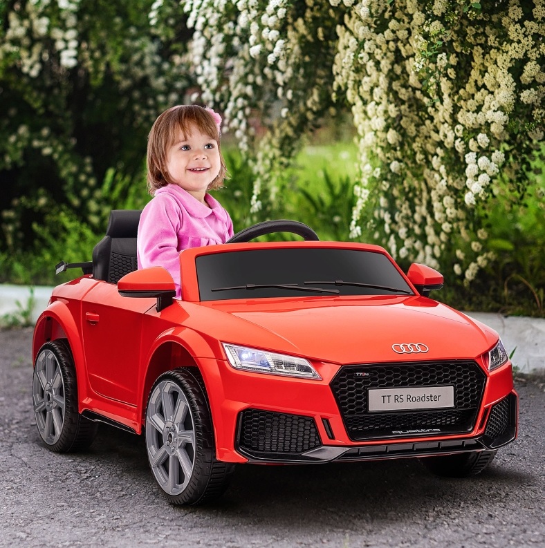 12v Elektroauto Für Kinder Mit 2,4g-fernbedienung, Usb/mp3, Rot Havrya