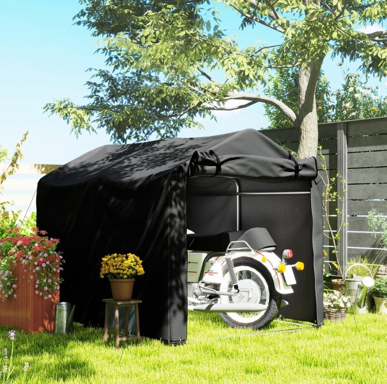 Wasserdichte Garagenzelt Mit Rolltor, 220 X 157 X 165 Cm, Schwarz Havrya