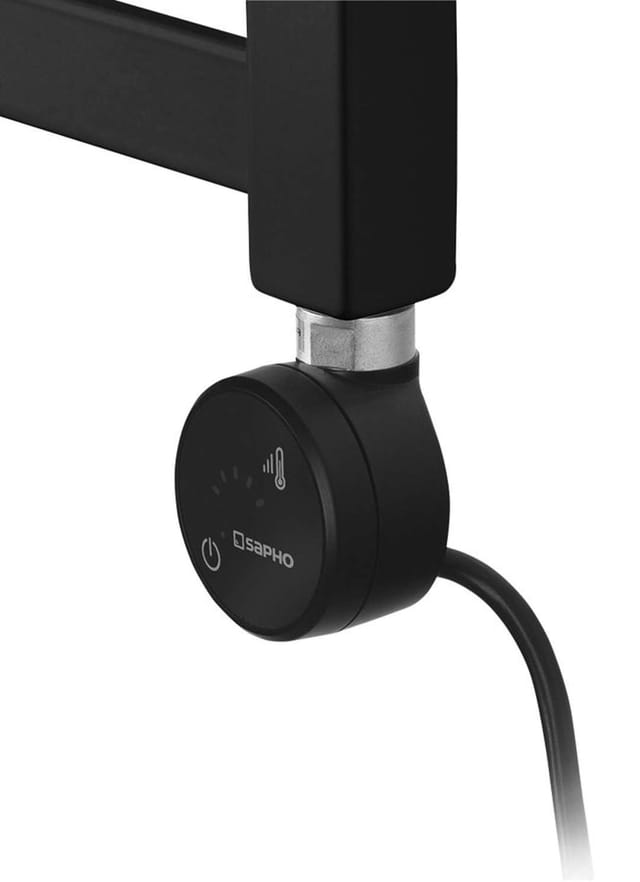Moa - Heizstab mit Thermostat und Bluetooth-Steuerung, 200 w, schwarz matt MOA-B-200 - Sapho