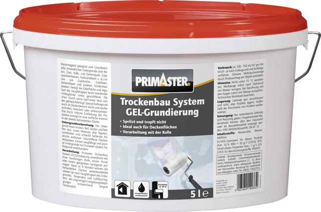 Gel-Grundierung Trockenbau System 5 l - Primaster