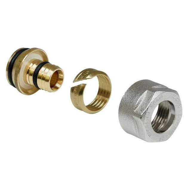 Klemmringverschraubung 16x2, Eurokonus 3/4 Zoll, Heizung