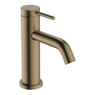 Tecturis s - Waschtischarmatur mit Ablaufgarnitur, CoolStart, EcoSmart, Bronze gebürstet 73302140 - Hansgrohe